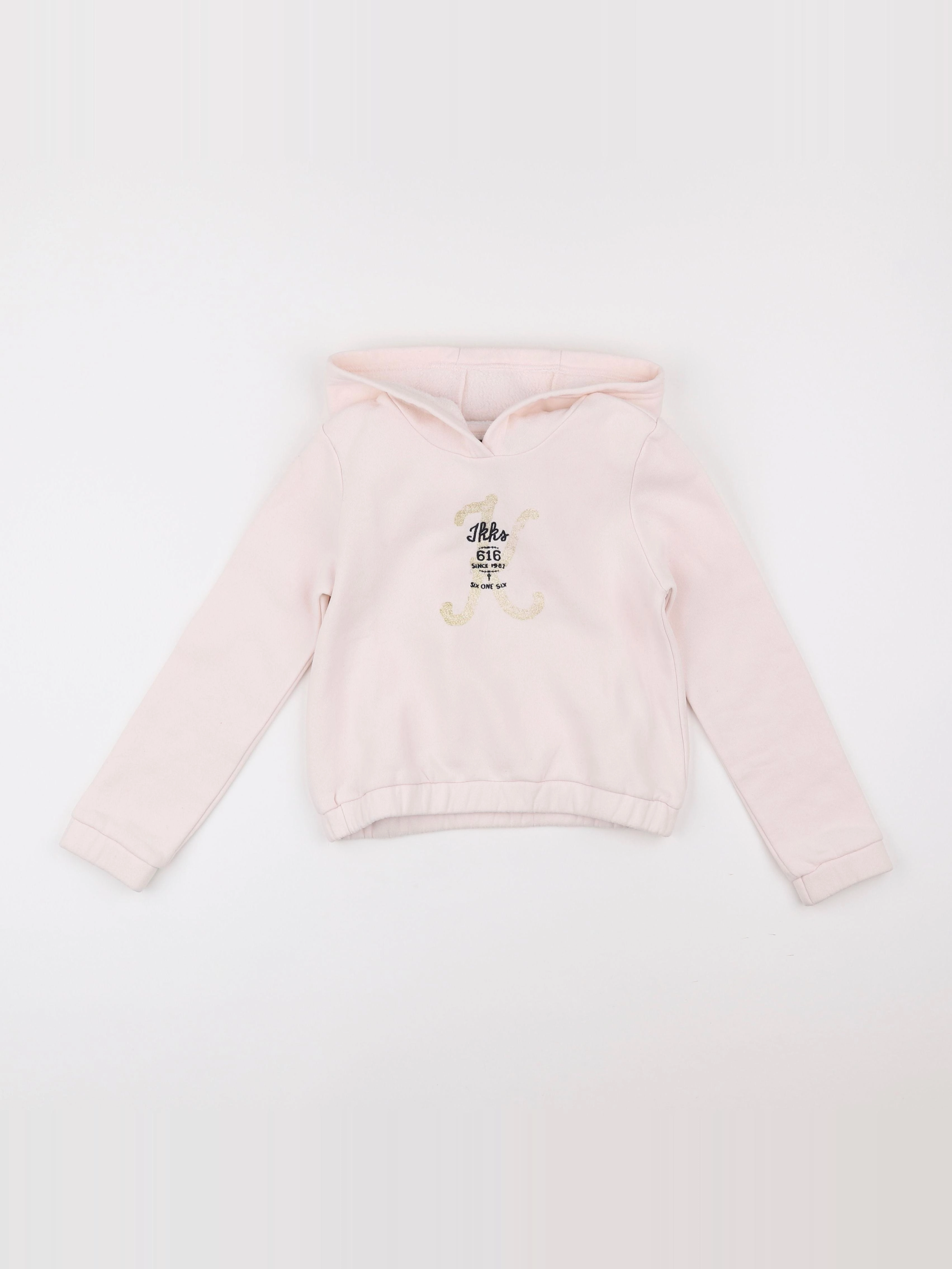 IKKS - sweat rose - 8 ans