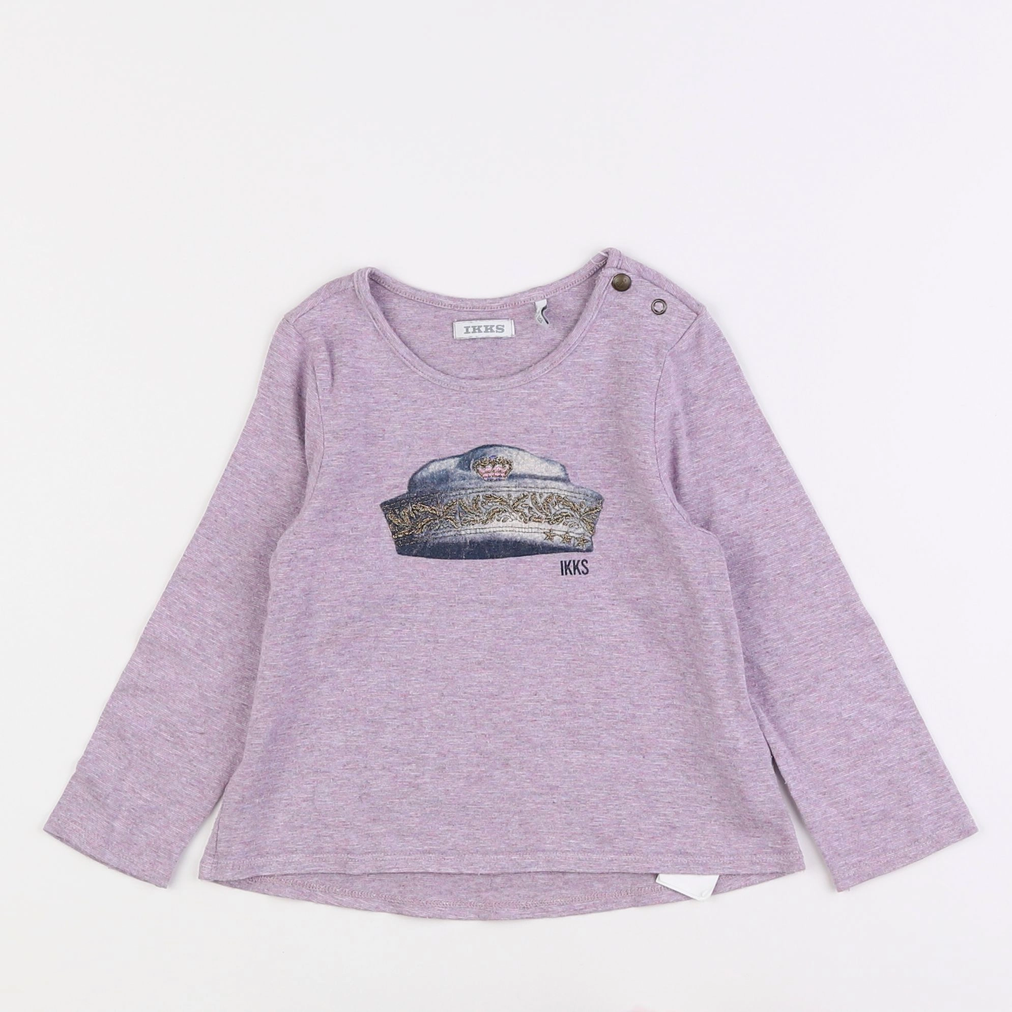 IKKS - tee-shirt violet - 2 ans