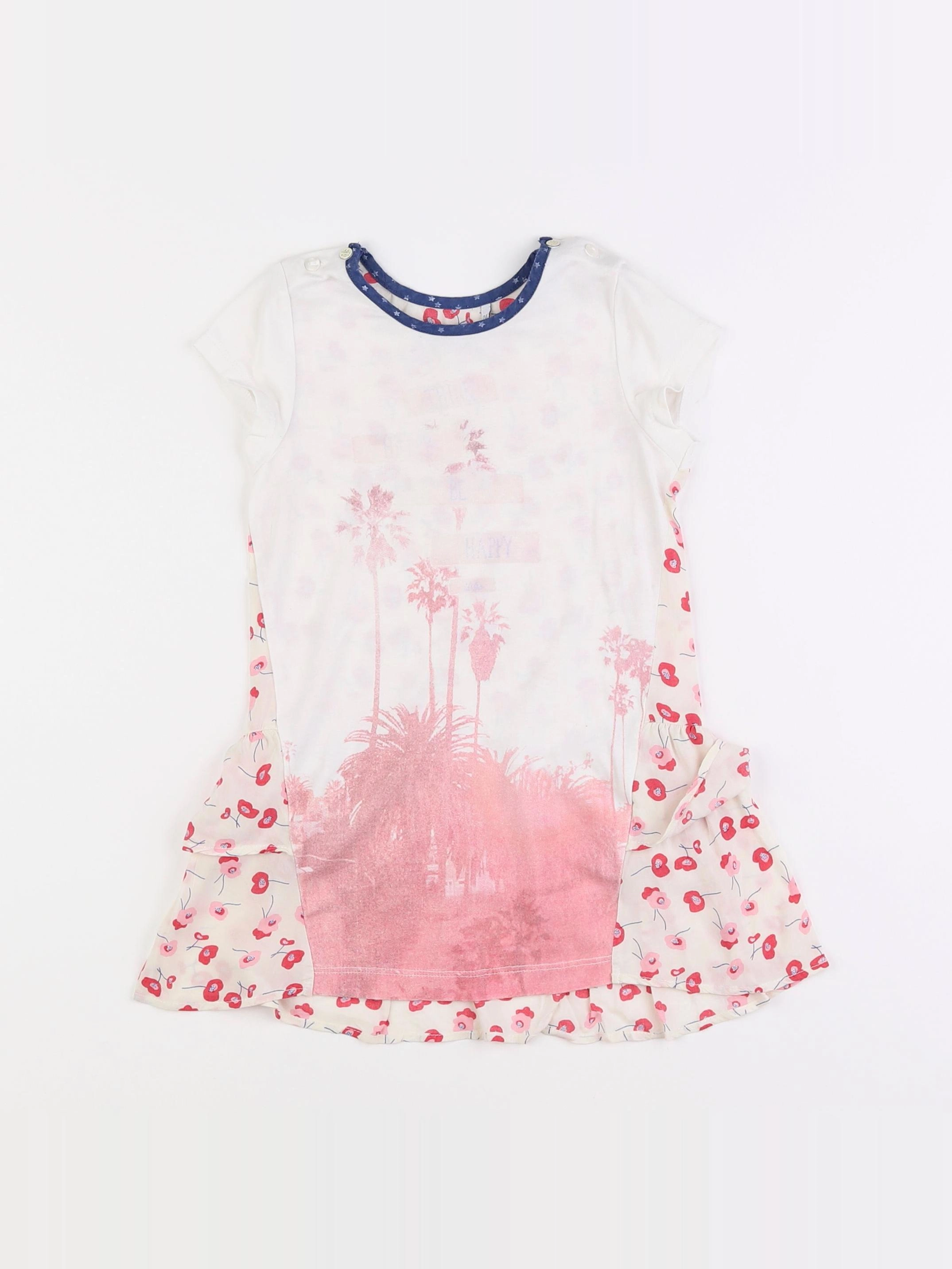 IKKS - robe rose - 2 ans