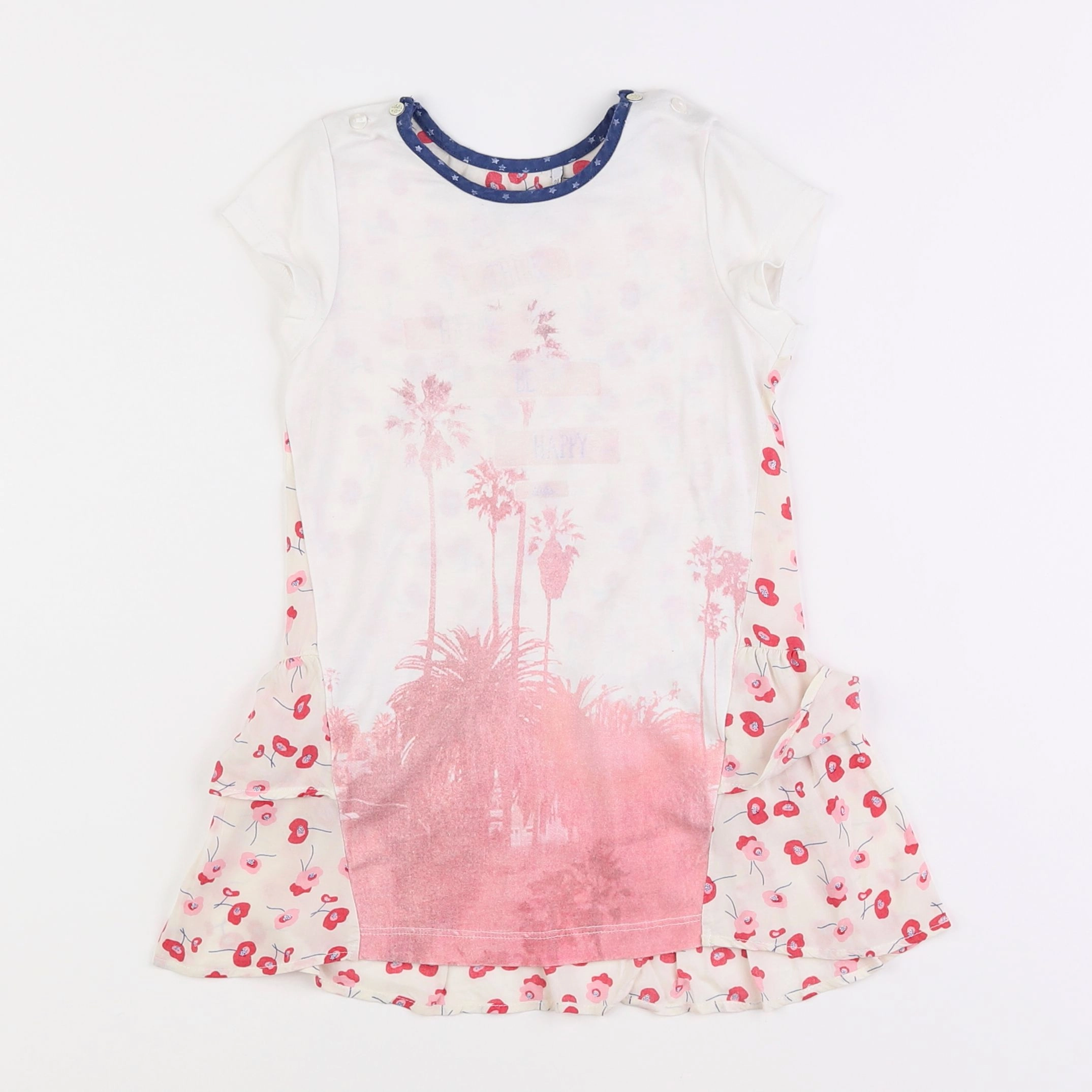 IKKS - robe rose - 2 ans