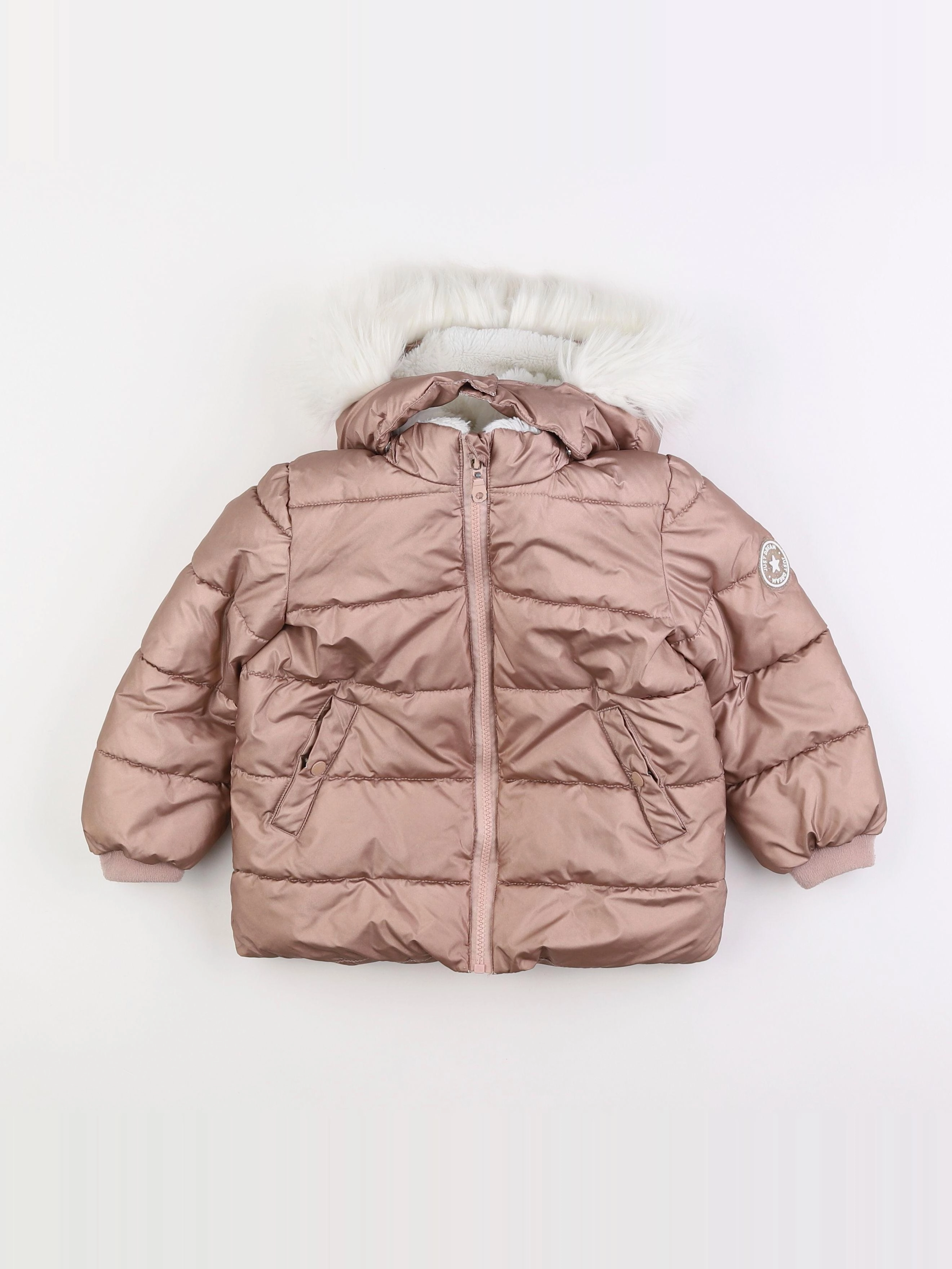 Vertbaudet - doudoune rose - 4 ans