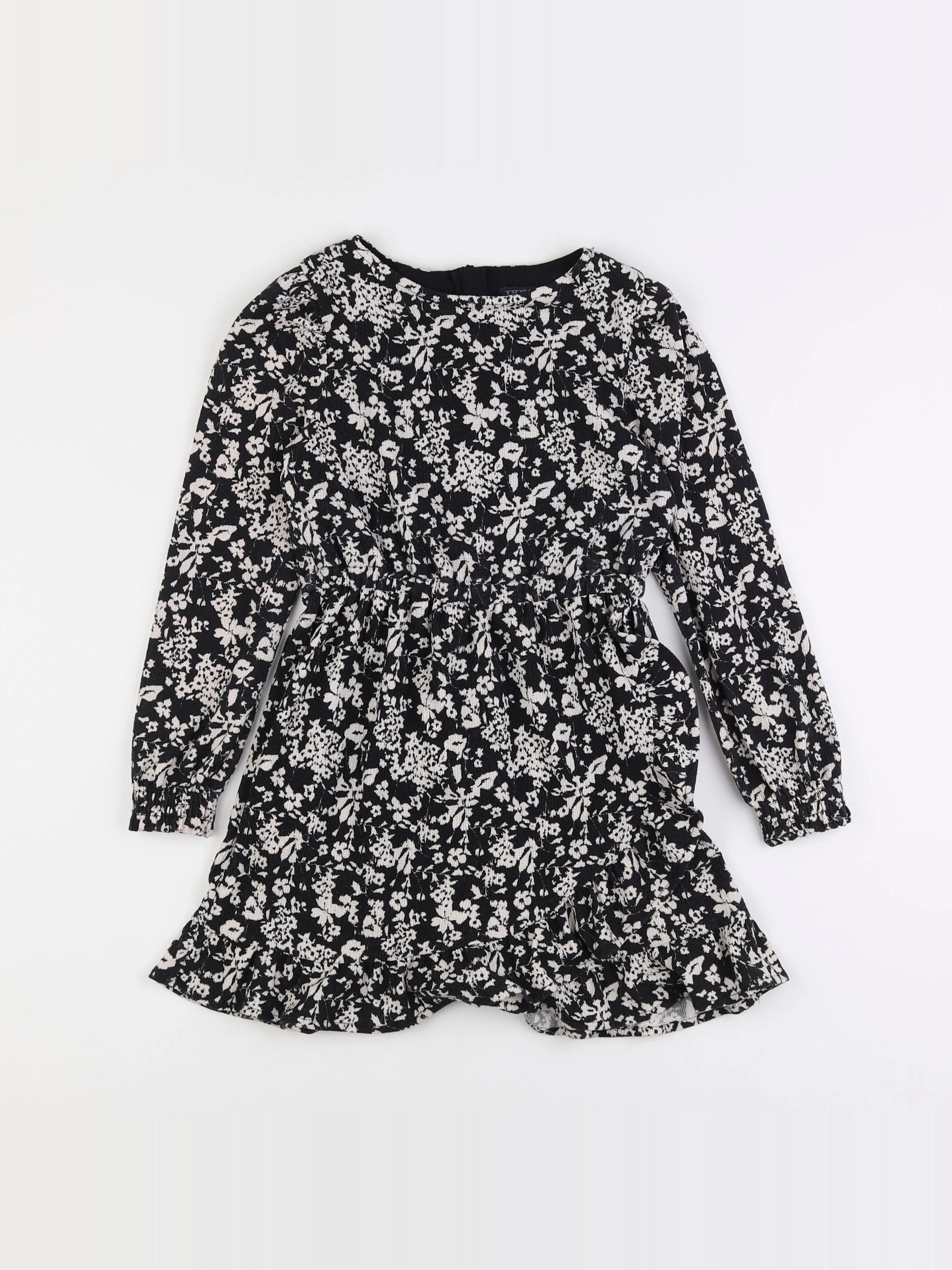 IKKS - robe blanc, noir - 8 ans