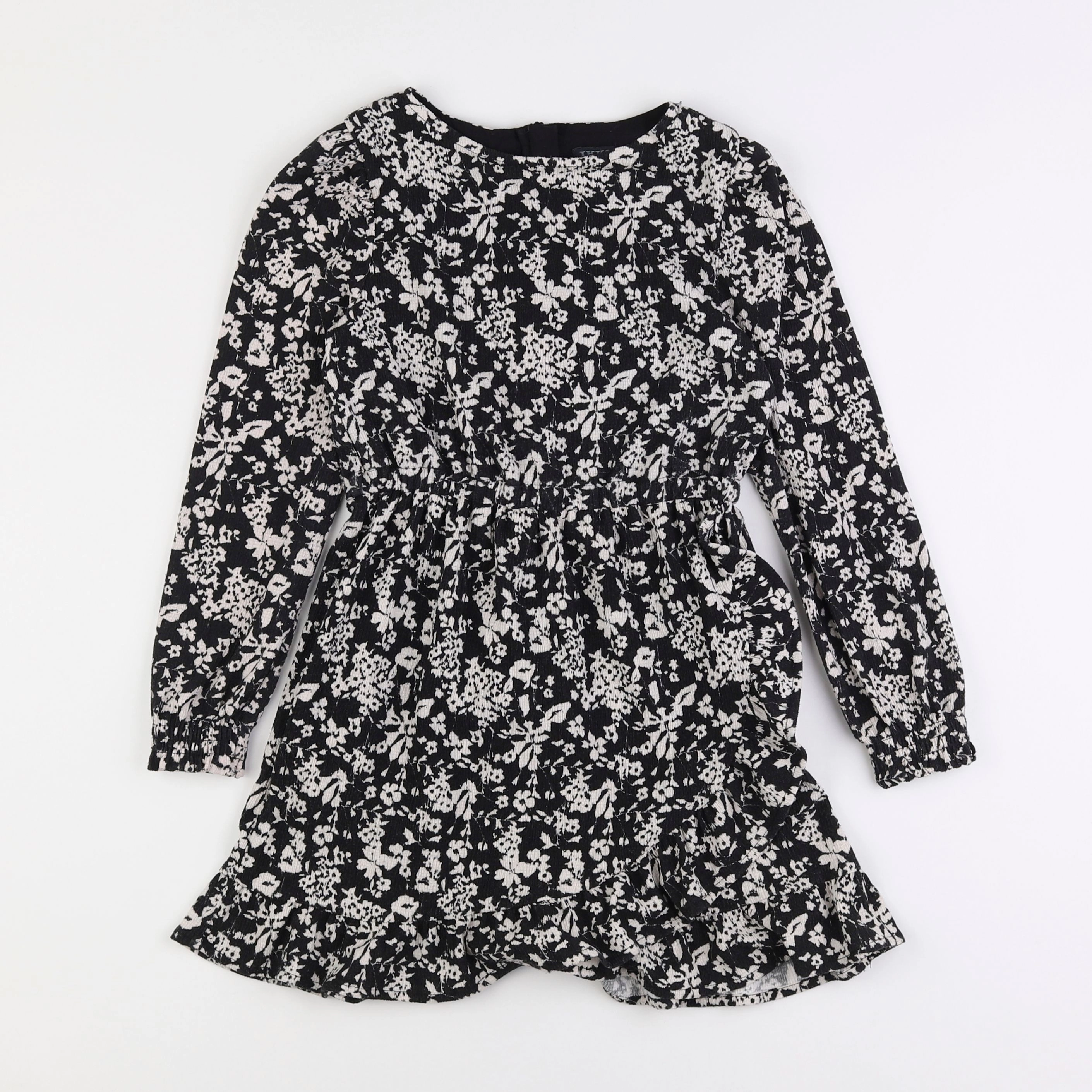 IKKS - robe blanc, noir - 8 ans