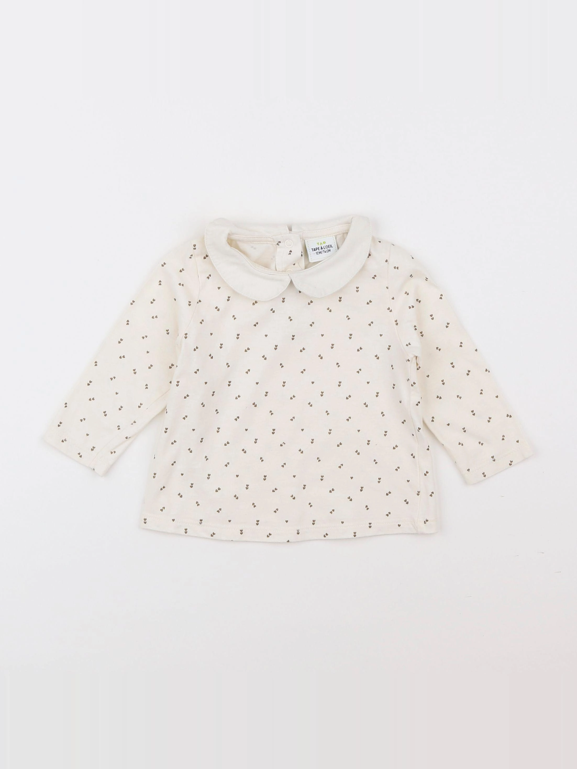 Tape à l'oeil - tee-shirt blanc - 12 mois