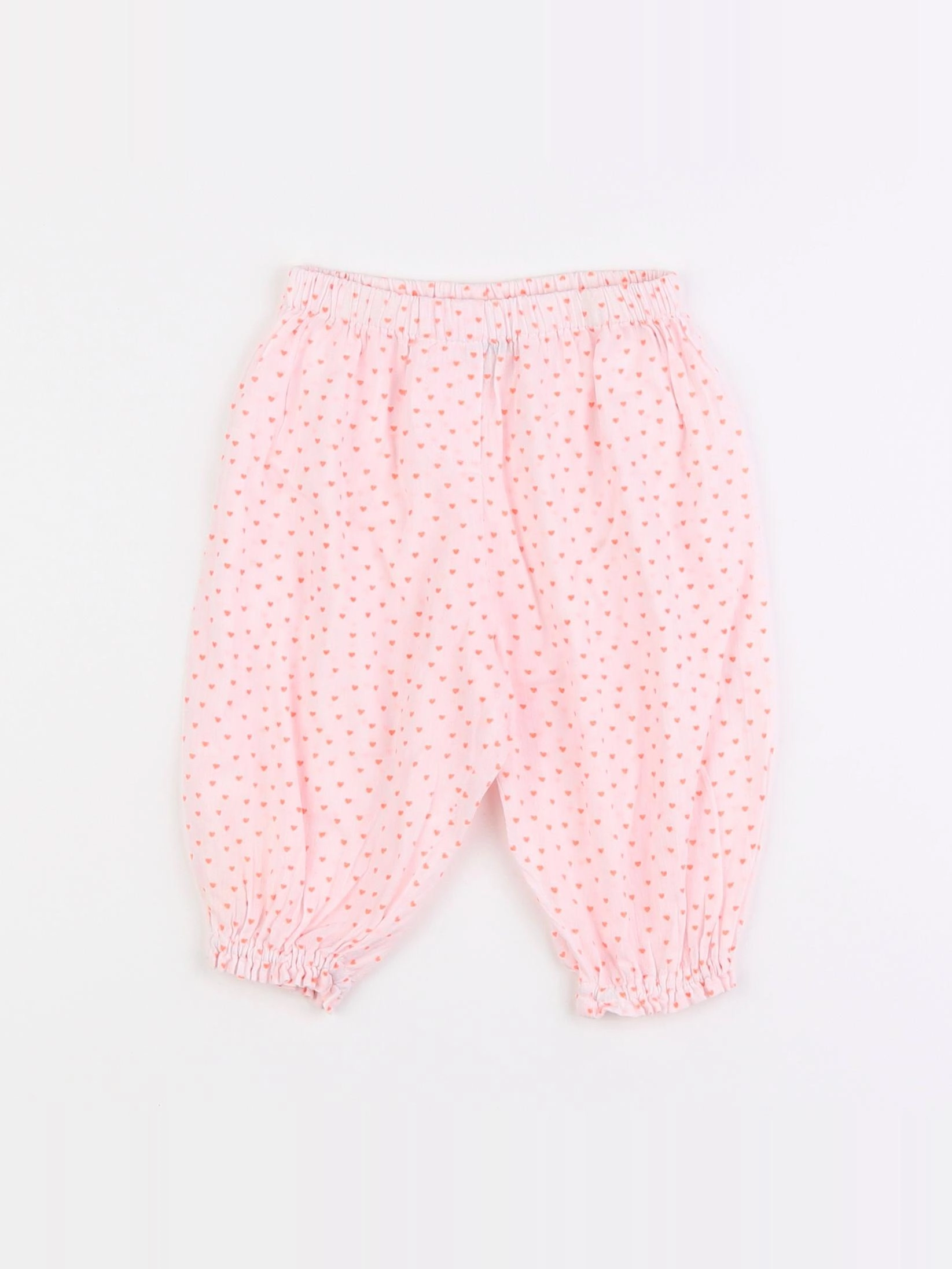 Bonton - sarouel rose - 6 mois
