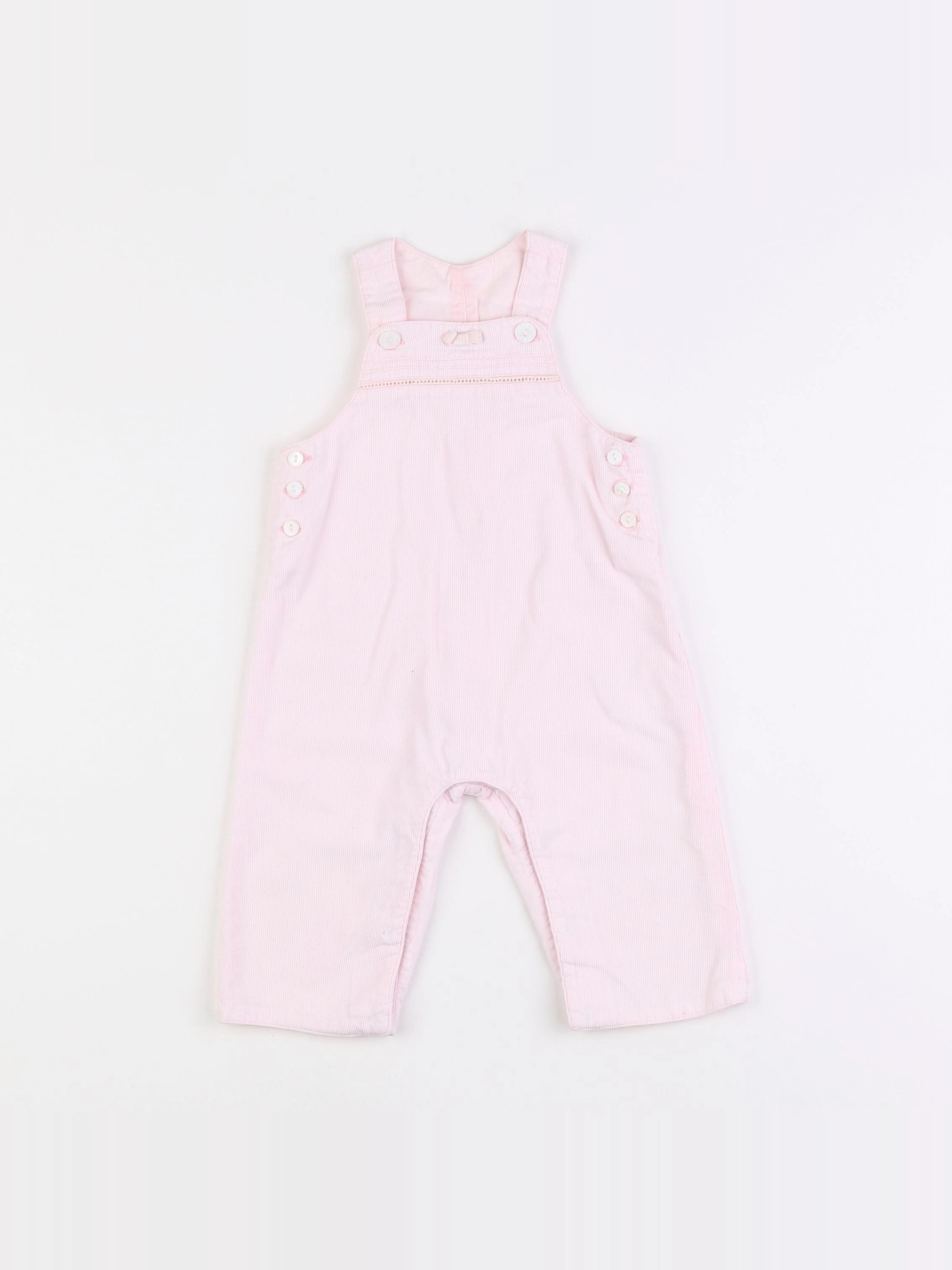 Natalys - salopette rose - 6 mois