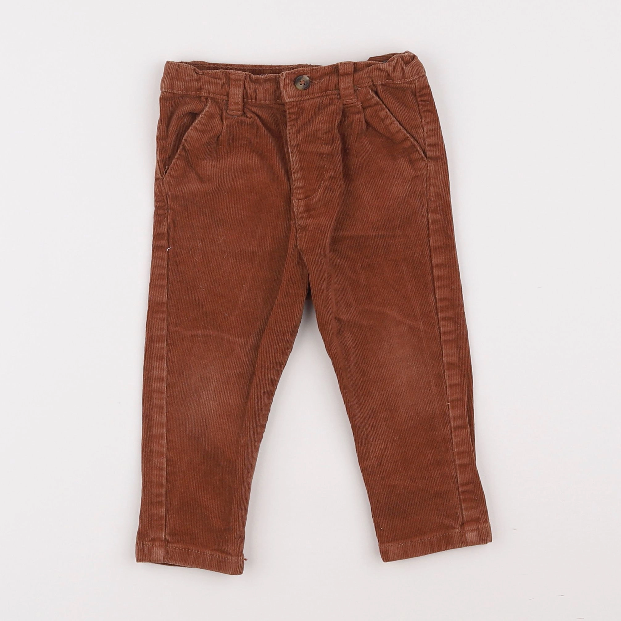 Vertbaudet - pantalon marron - 9 mois