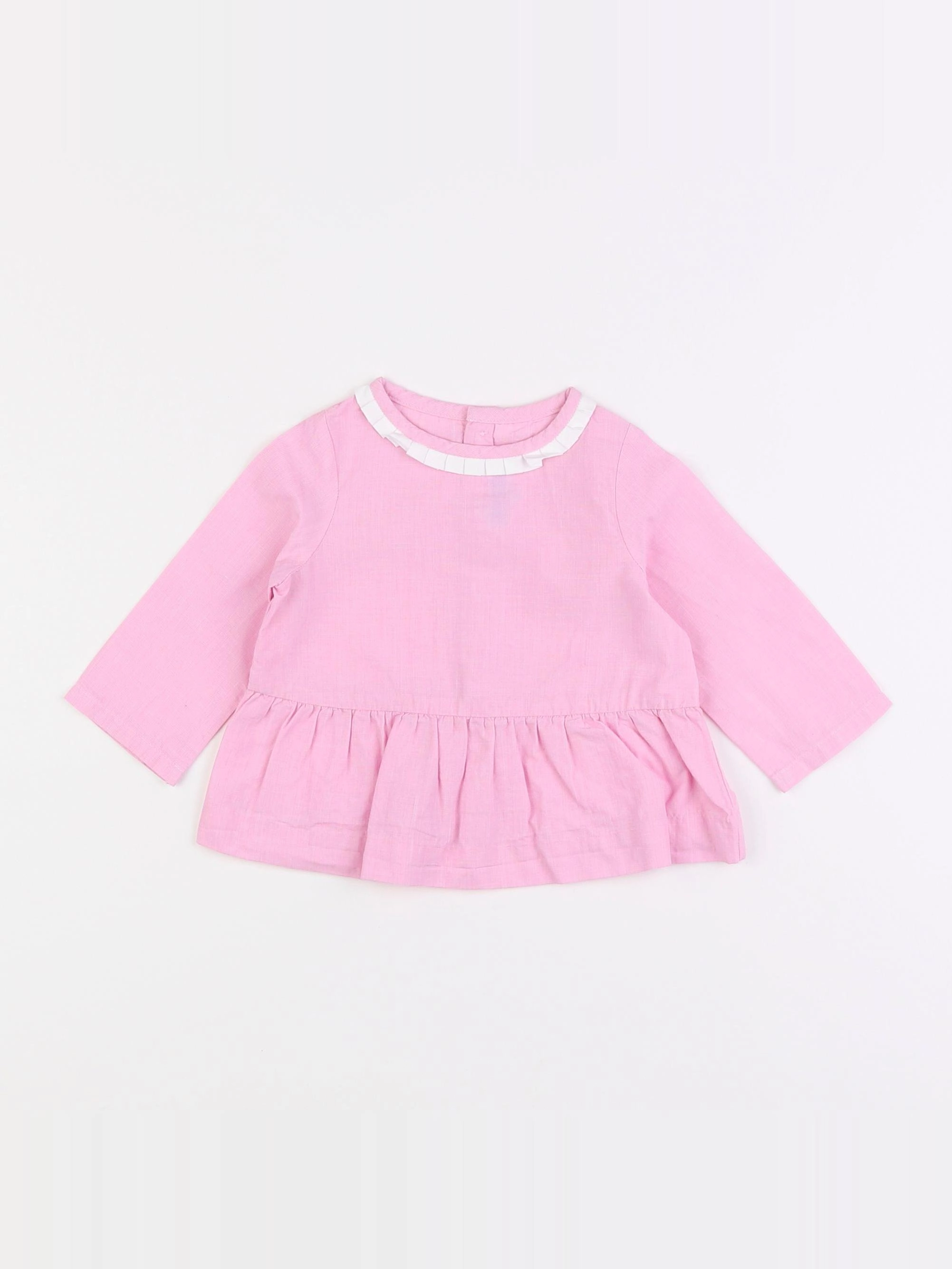 Jacadi - blouse rose - 6 mois