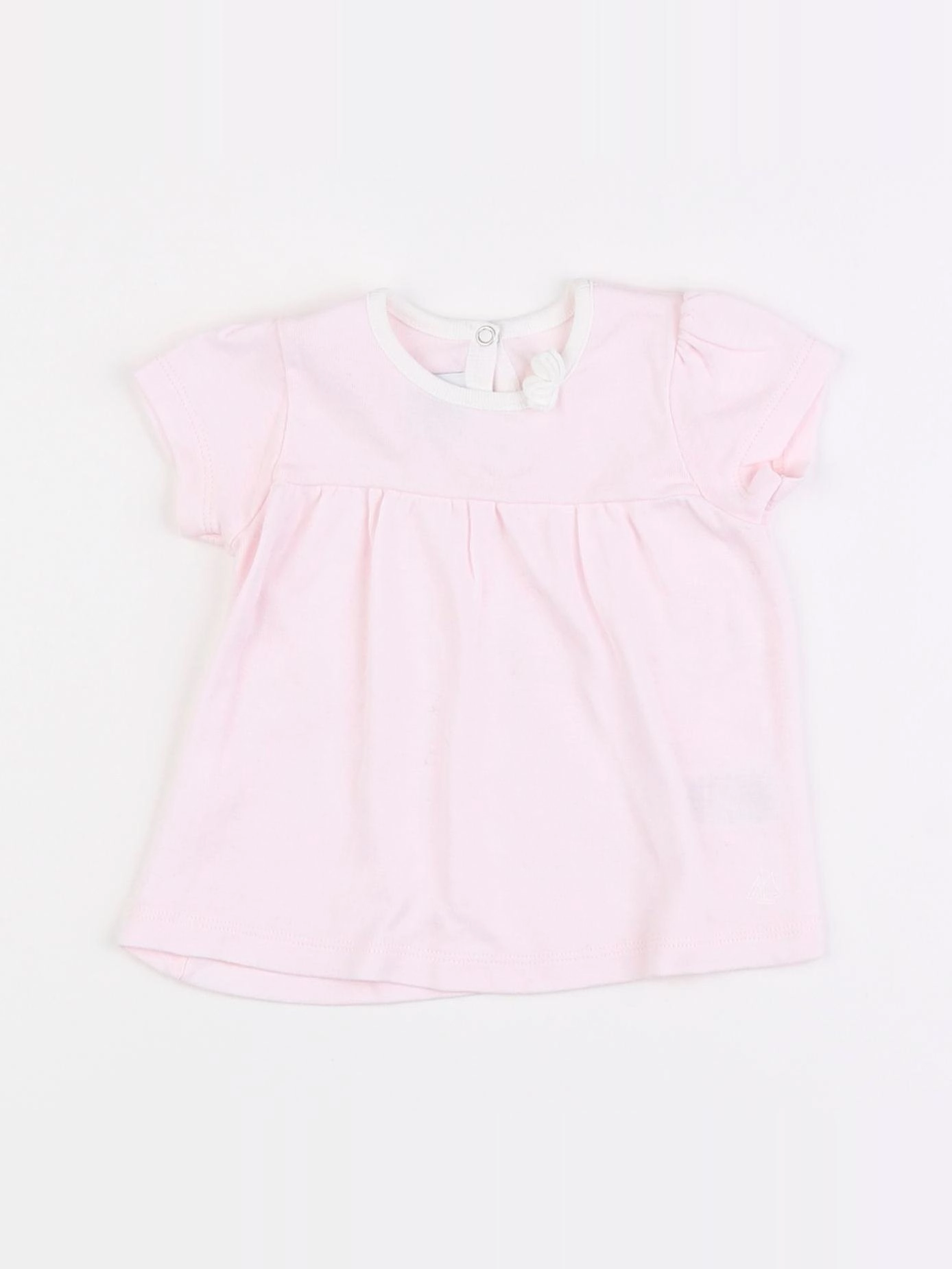 Petit Bateau - tee-shirt rose - 6 mois