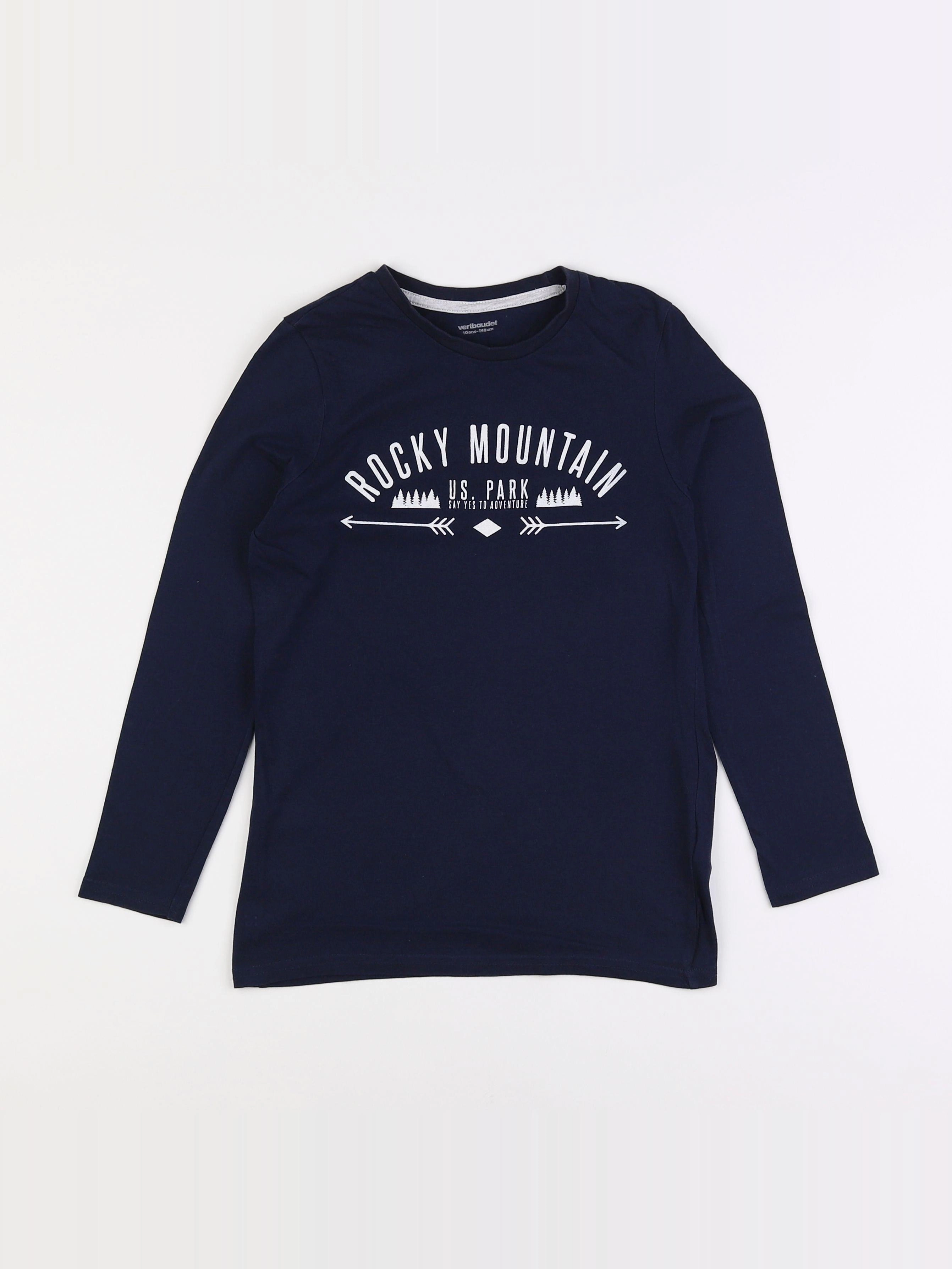 Vertbaudet - tee-shirt bleu - 10 ans
