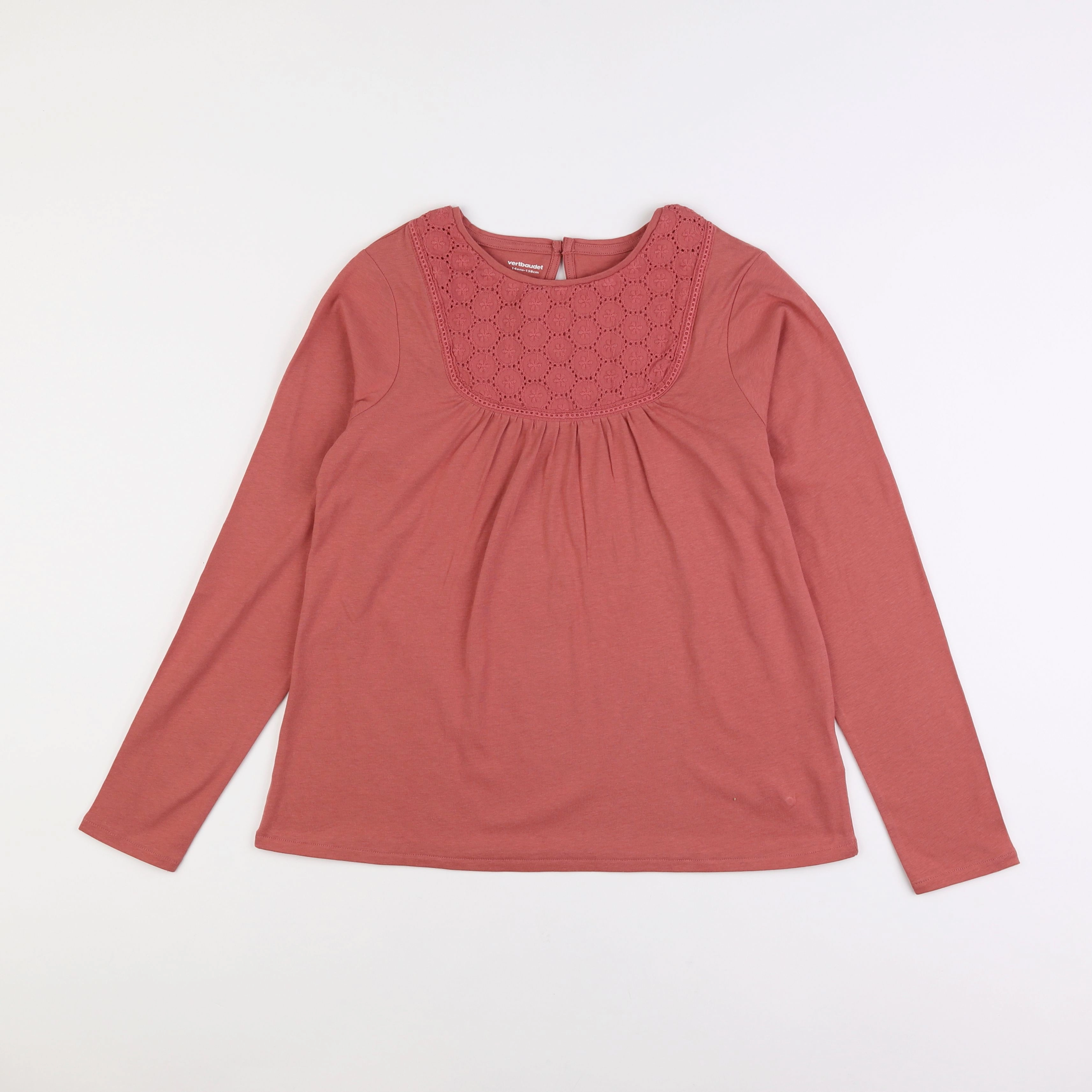Vertbaudet - tee-shirt rose - 14 ans
