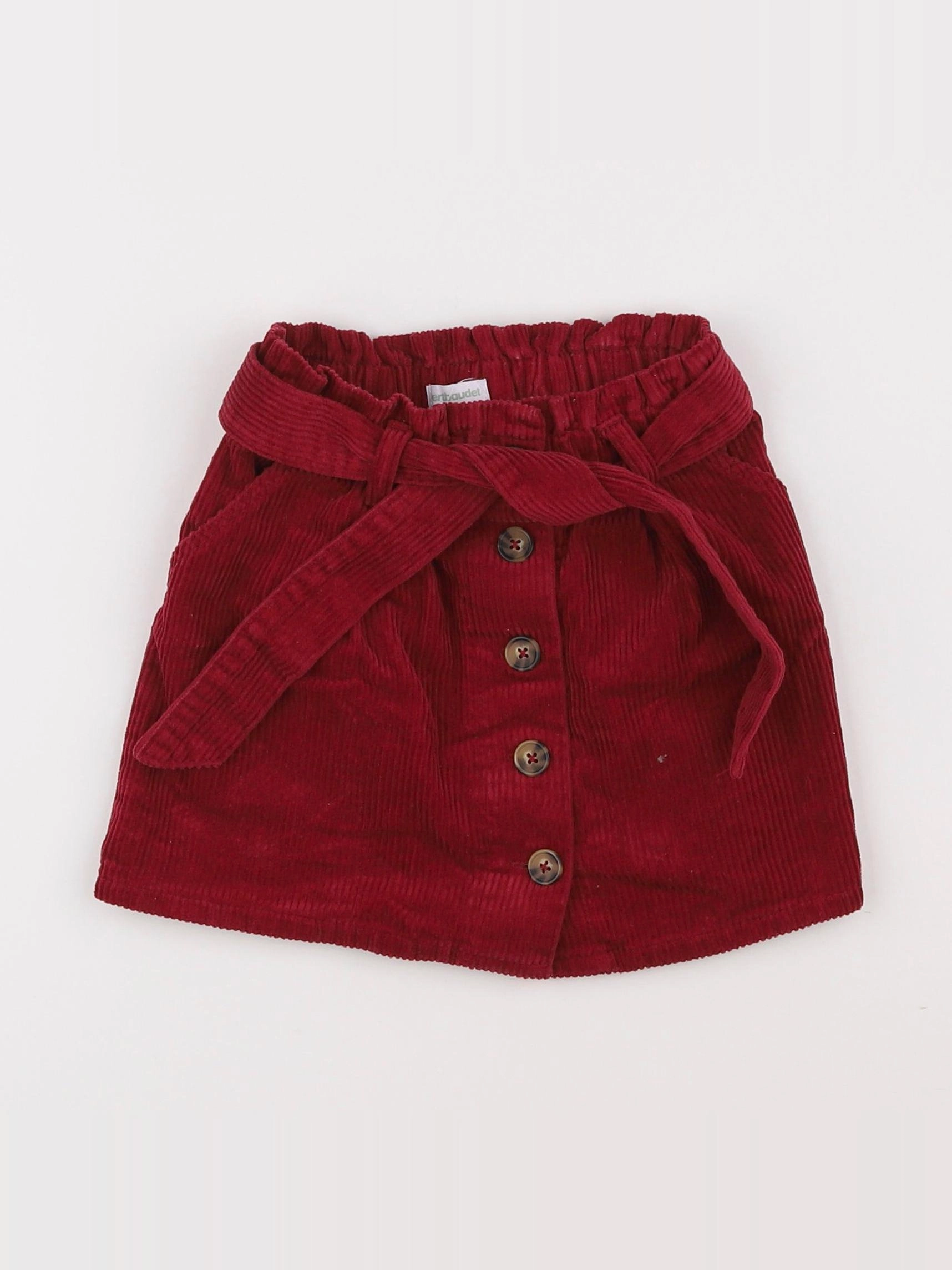 Vertbaudet - jupe rouge - 5 ans