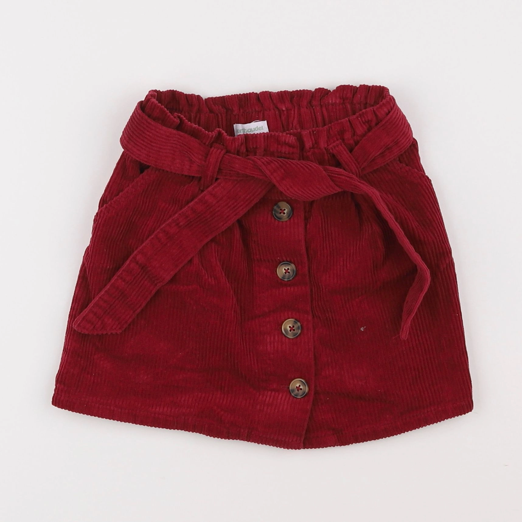 Vertbaudet - jupe rouge - 5 ans