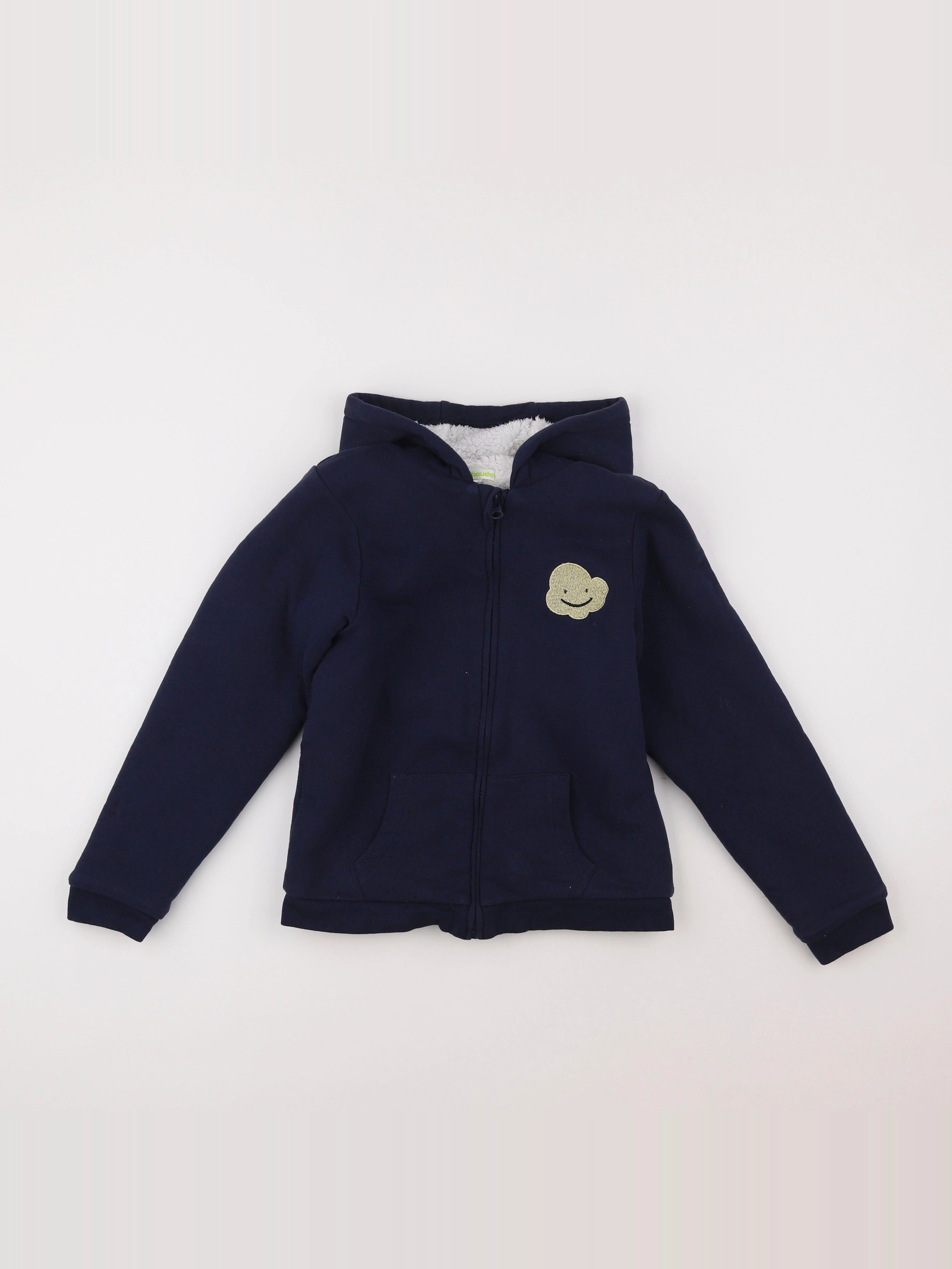 Vertbaudet - sweat bleu - 10 ans