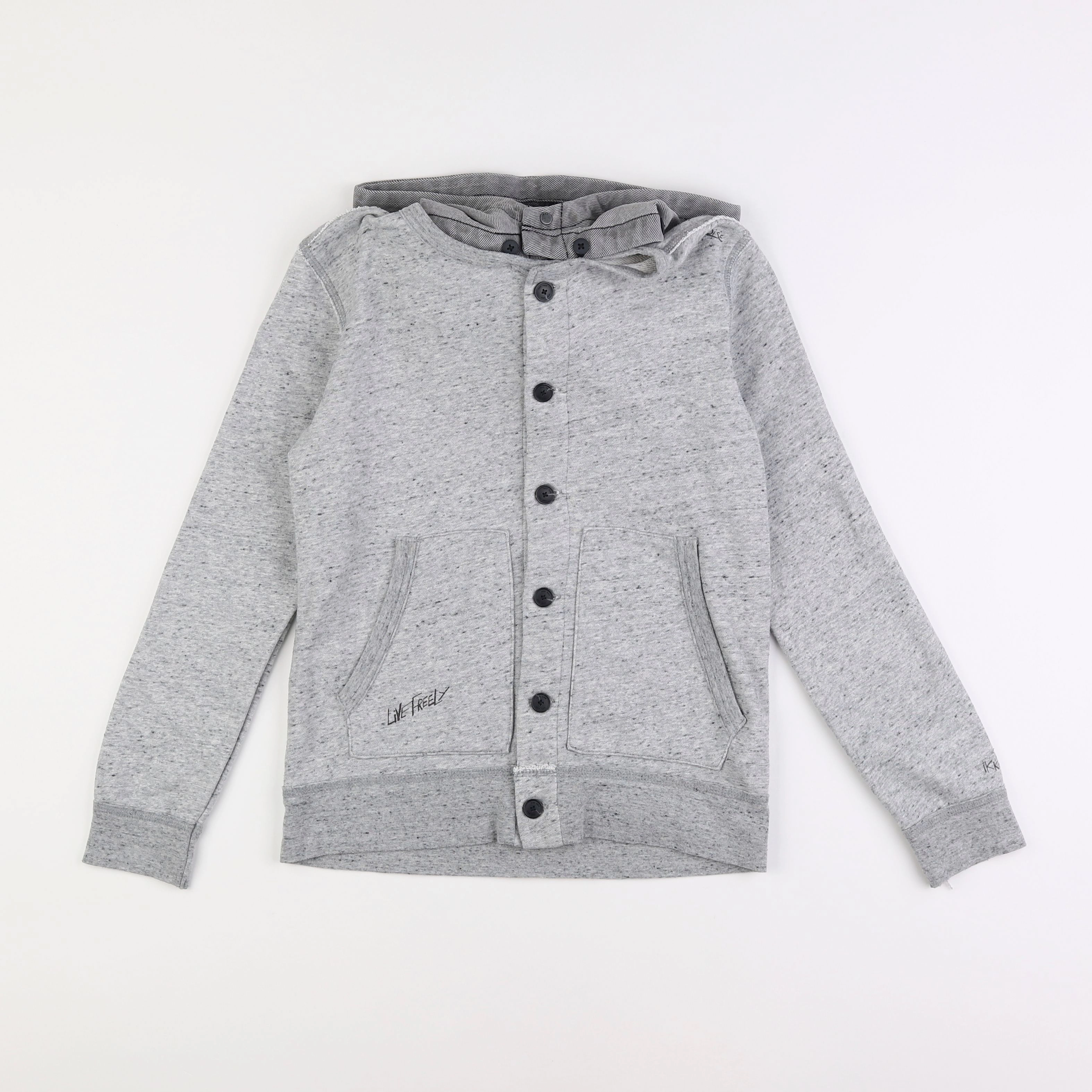 IKKS - sweat gris - 10 ans