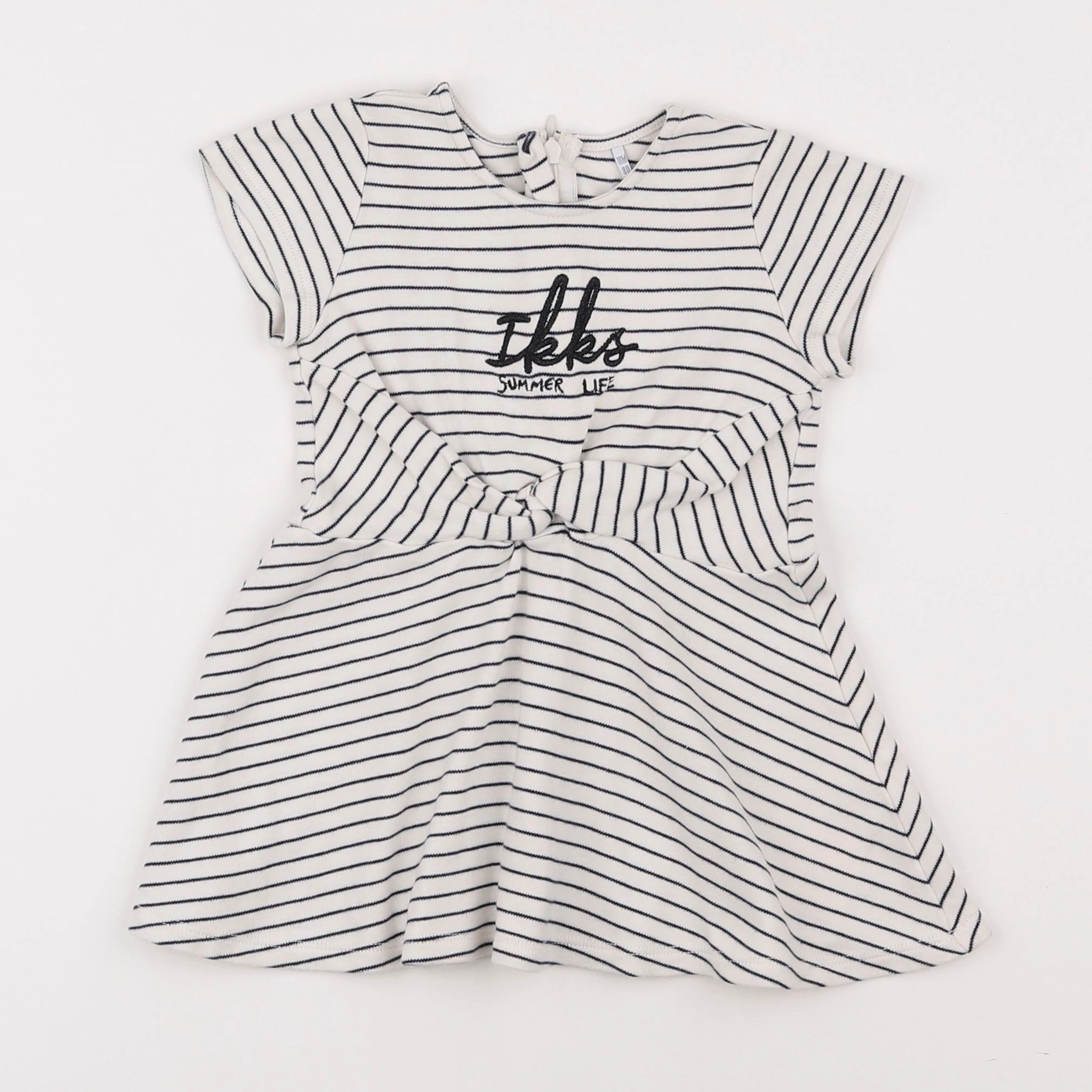 IKKS - robe blanc, bleu - 18 mois
