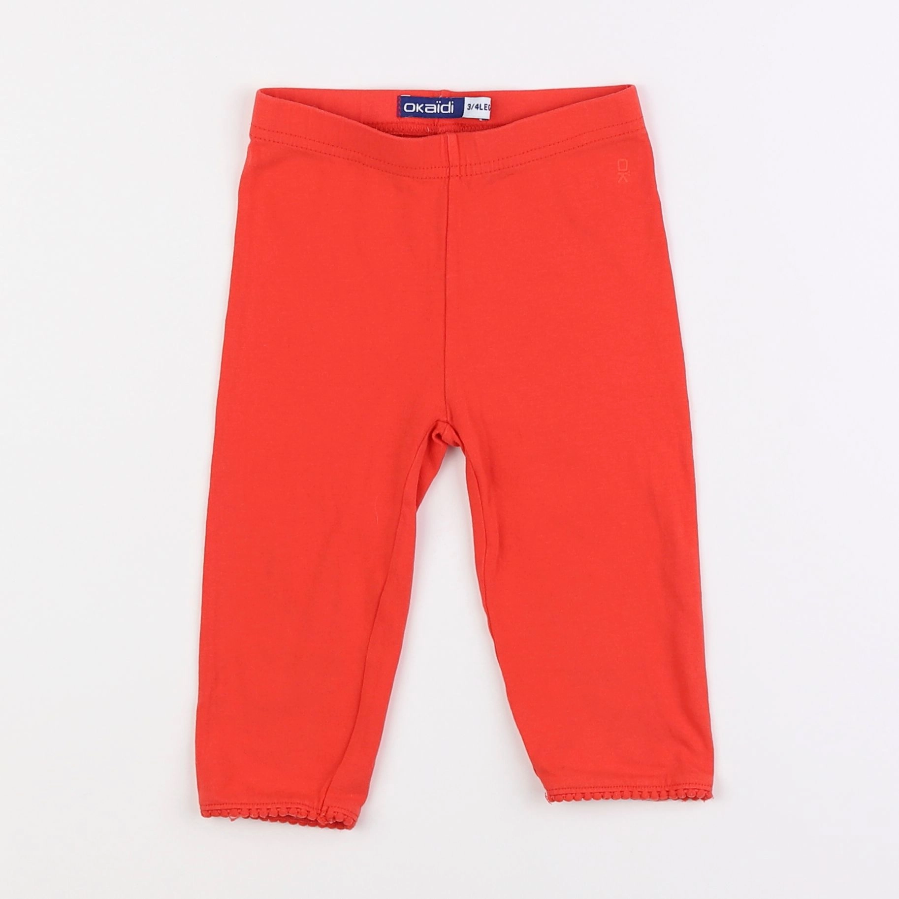 Okaidi - legging court rouge - 5 ans