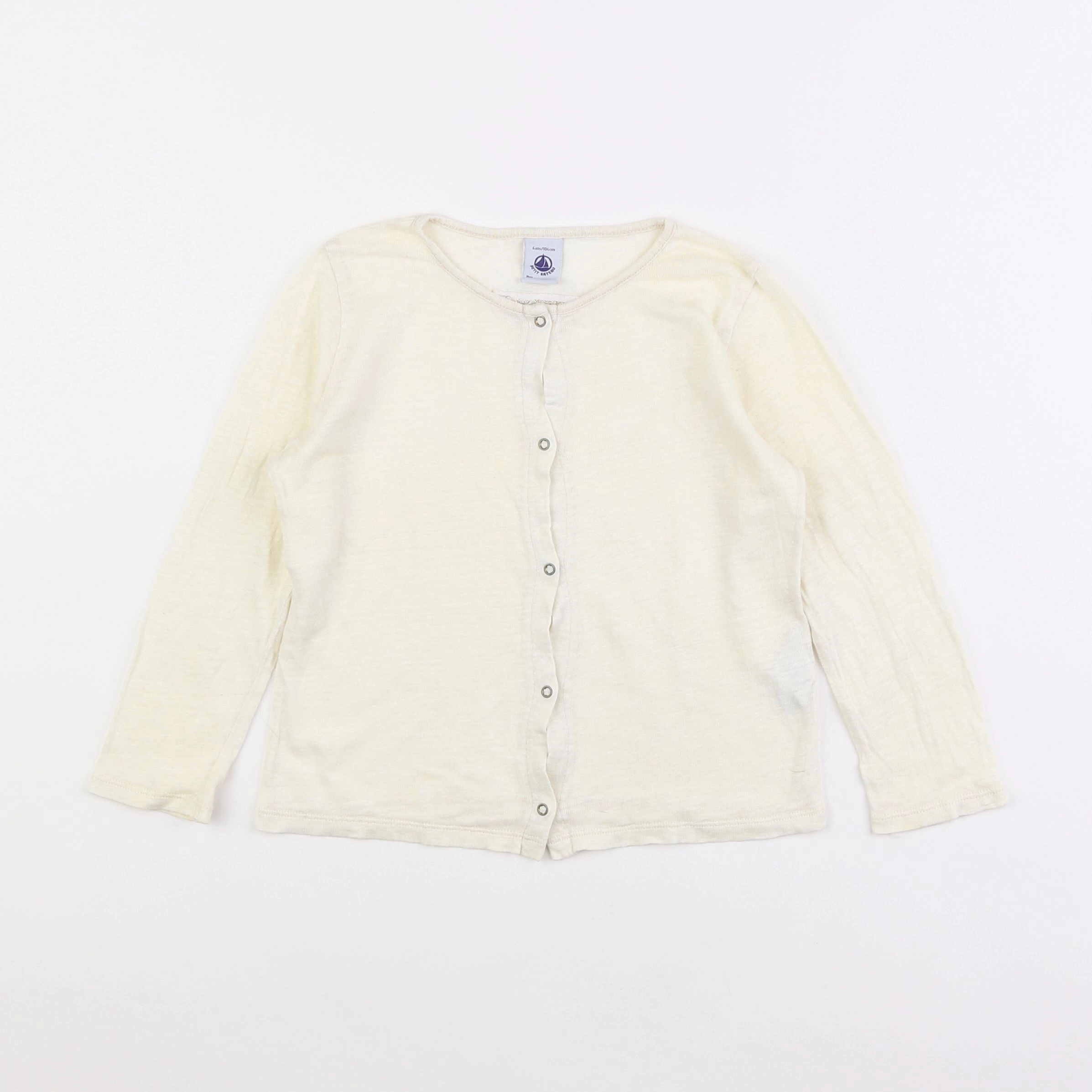 Petit Bateau - tee-shirt beige - 4 ans