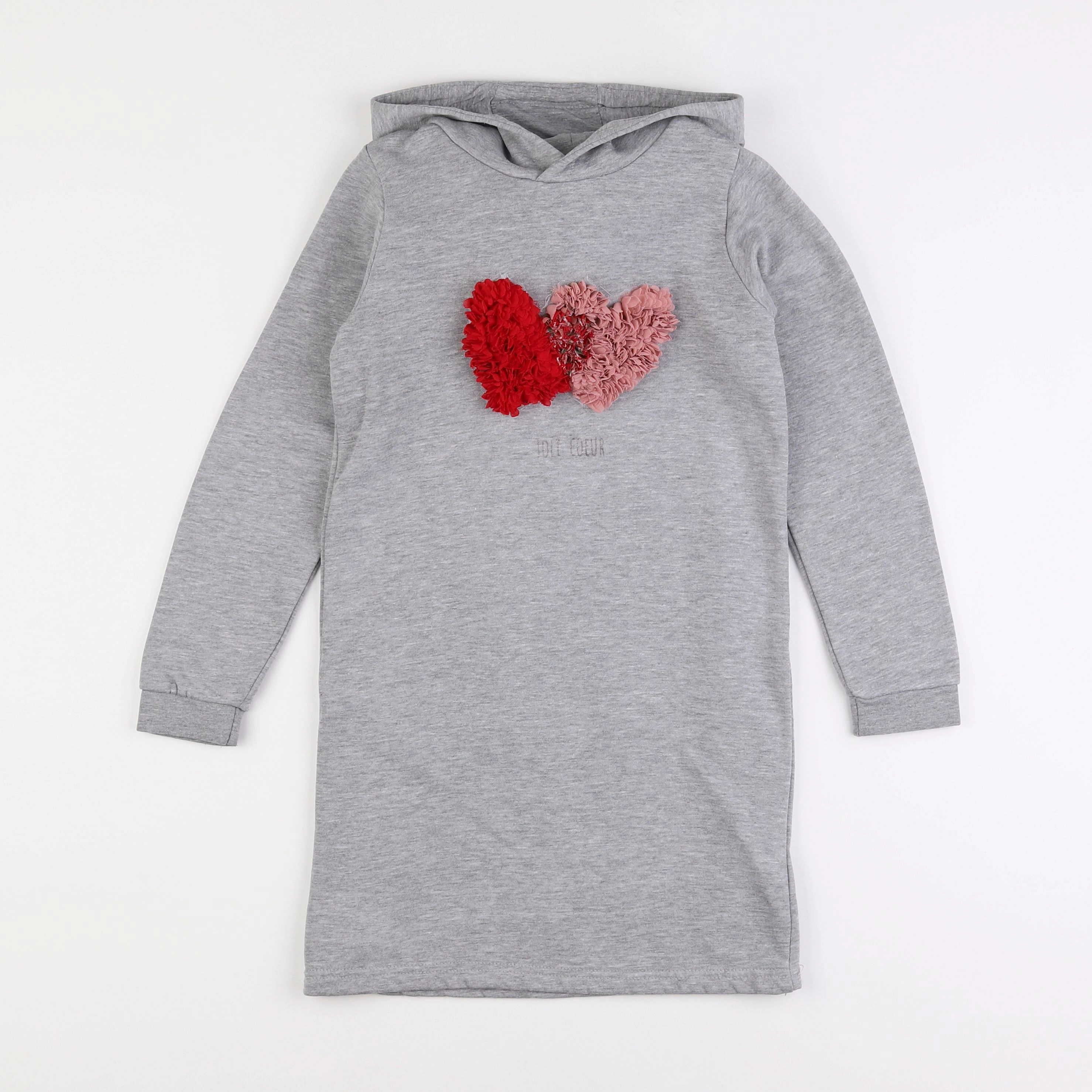 Vertbaudet - robe gris - 8 ans