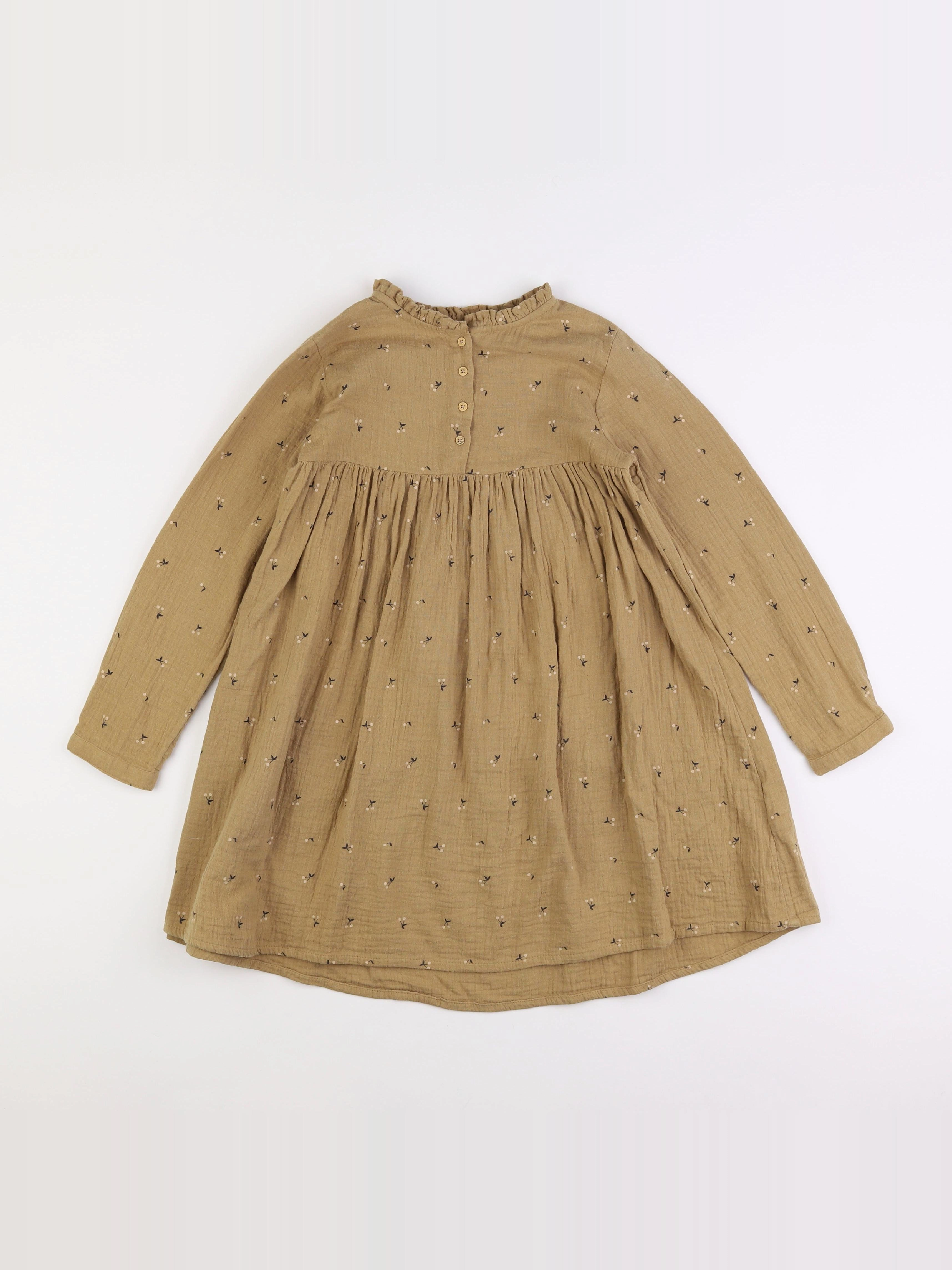 Vertbaudet - robe marron - 9 ans