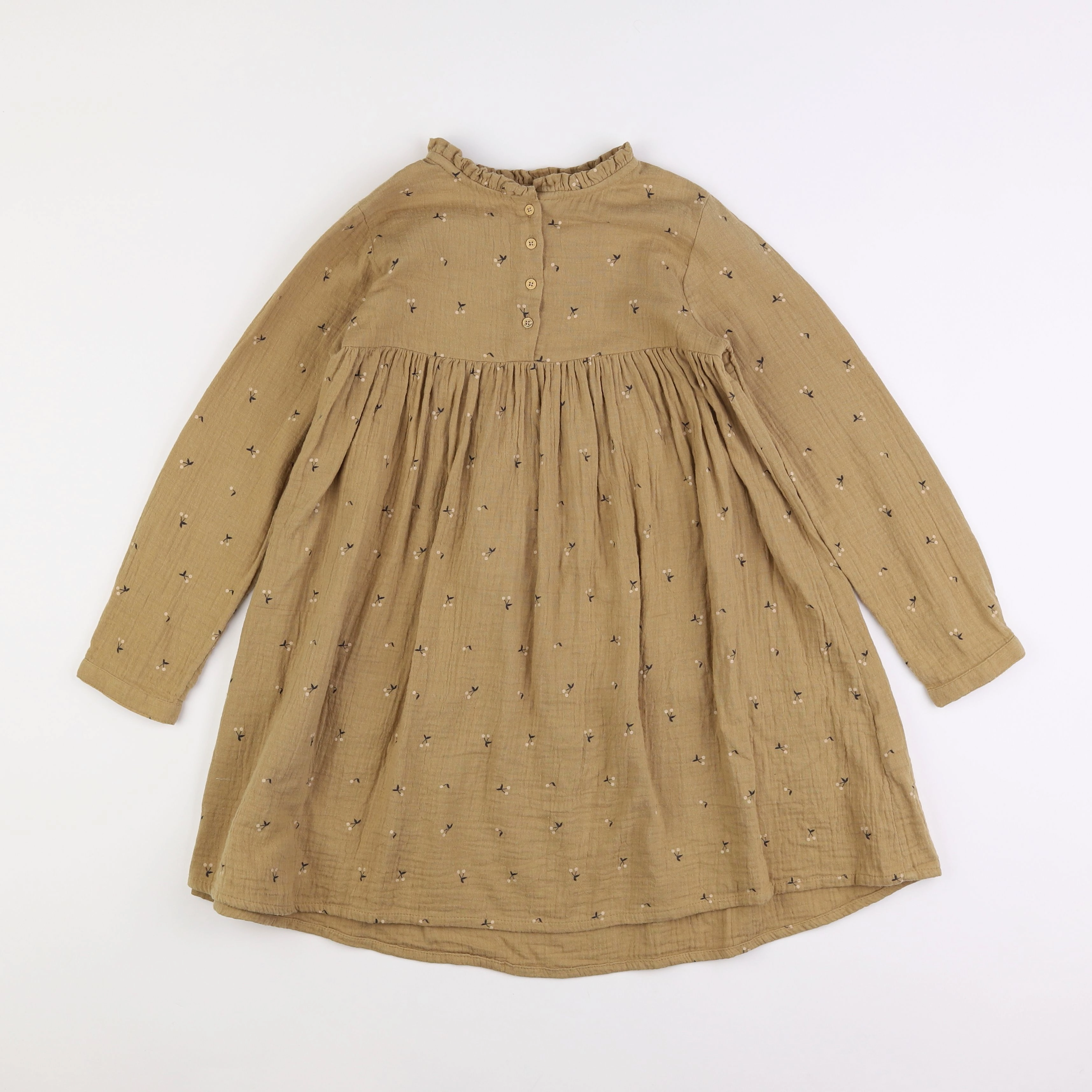 Vertbaudet - robe marron - 9 ans