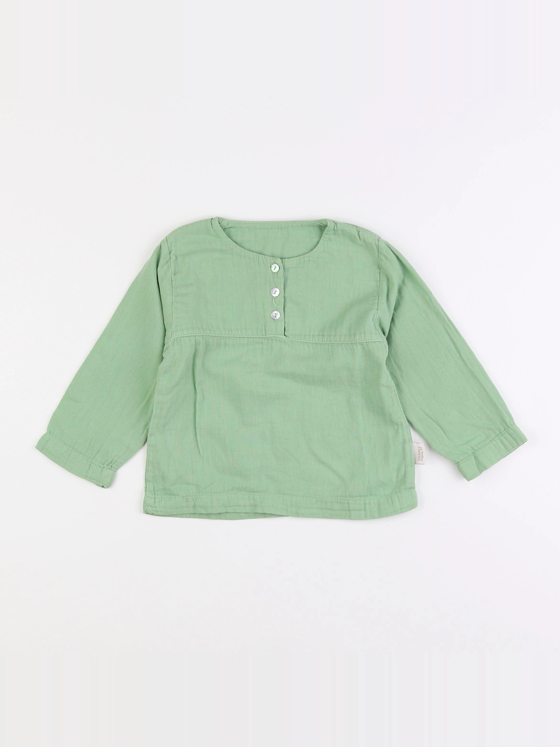 Poudre Organic - tee-shirt vert - 9 mois