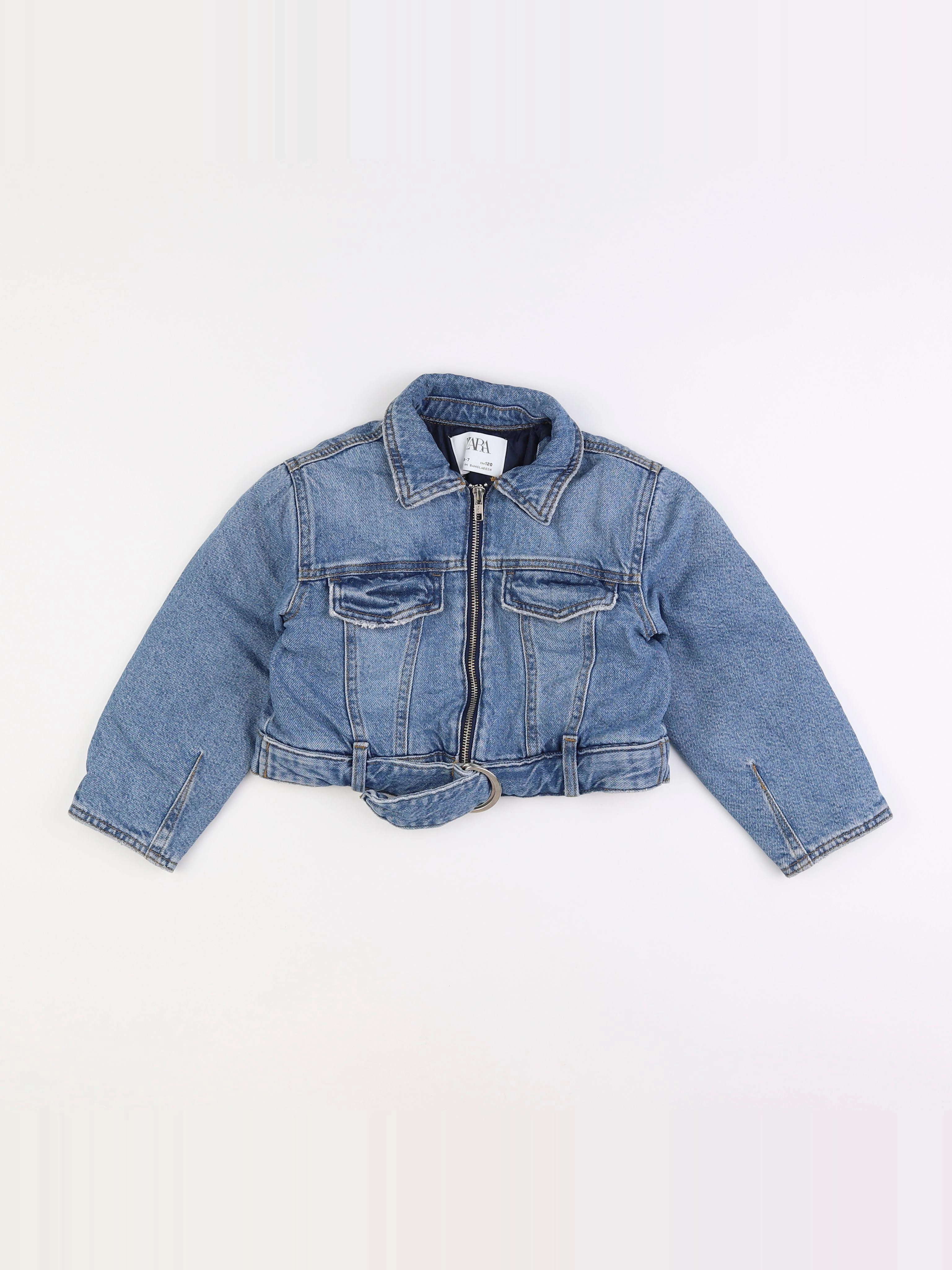 Zara - veste doublé bleu - 6/7 ans