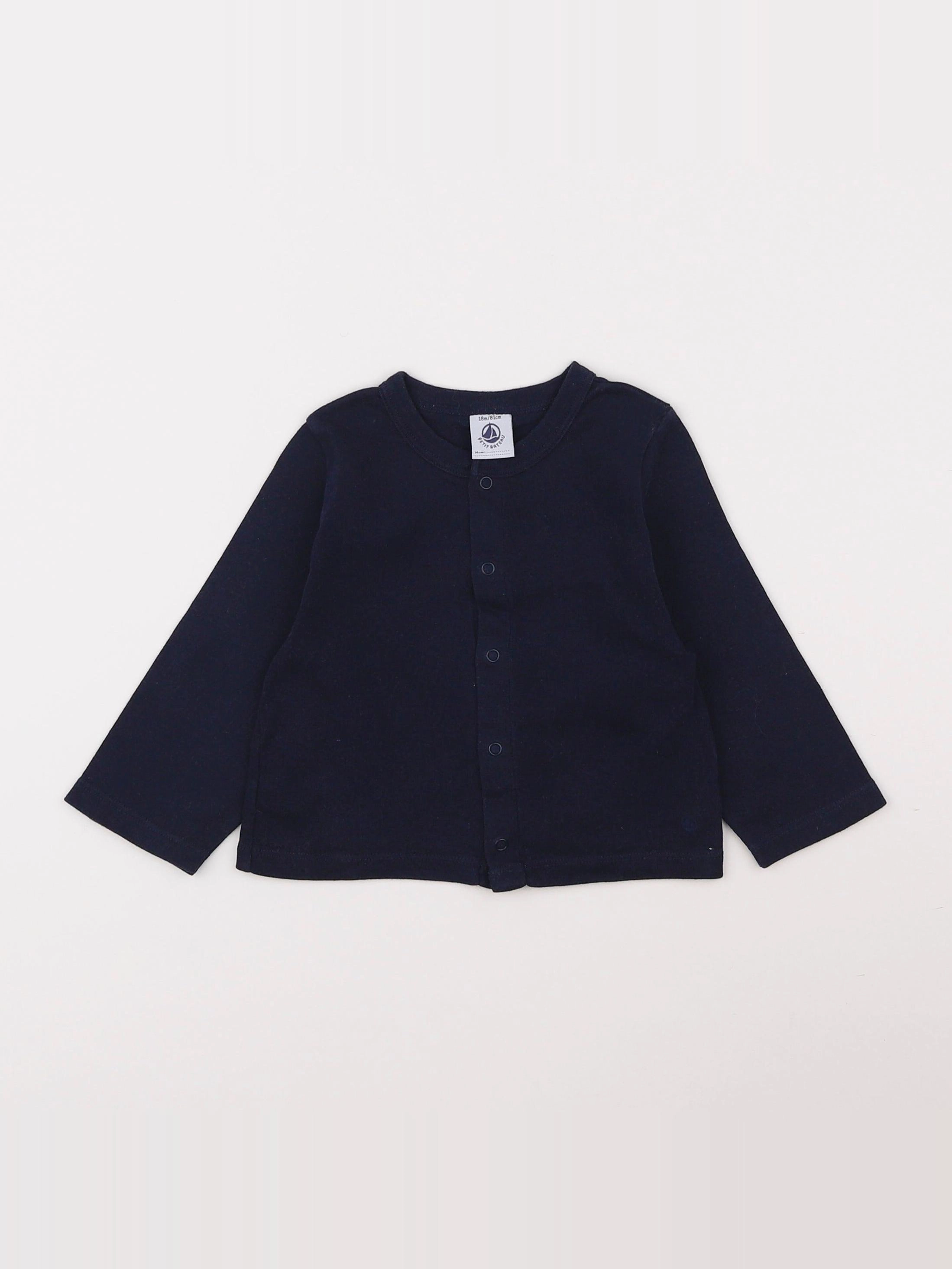 Petit Bateau - tee-shirt bleu - 18 mois