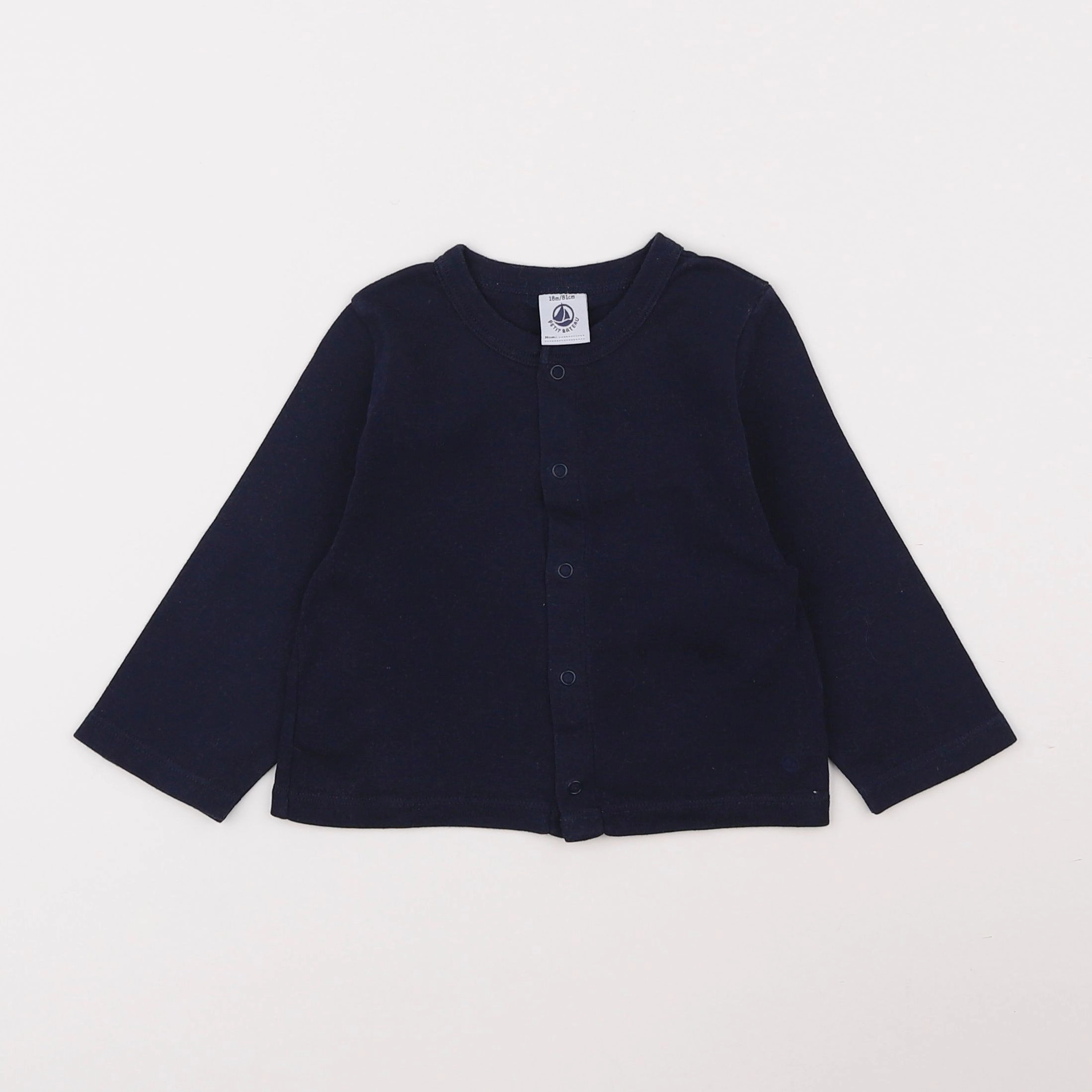 Petit Bateau - tee-shirt bleu - 18 mois