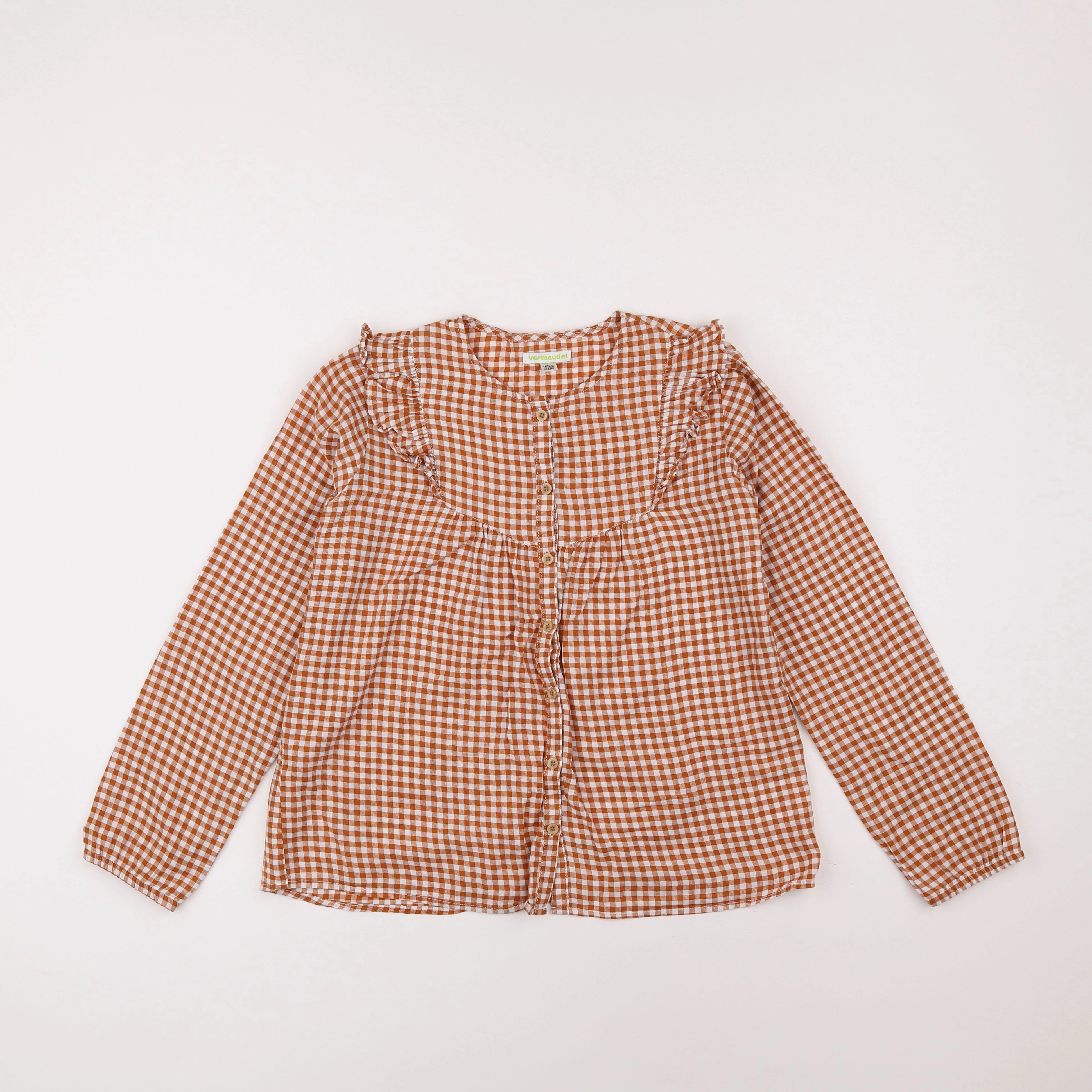 Vertbaudet - blouse marron - 12 ans