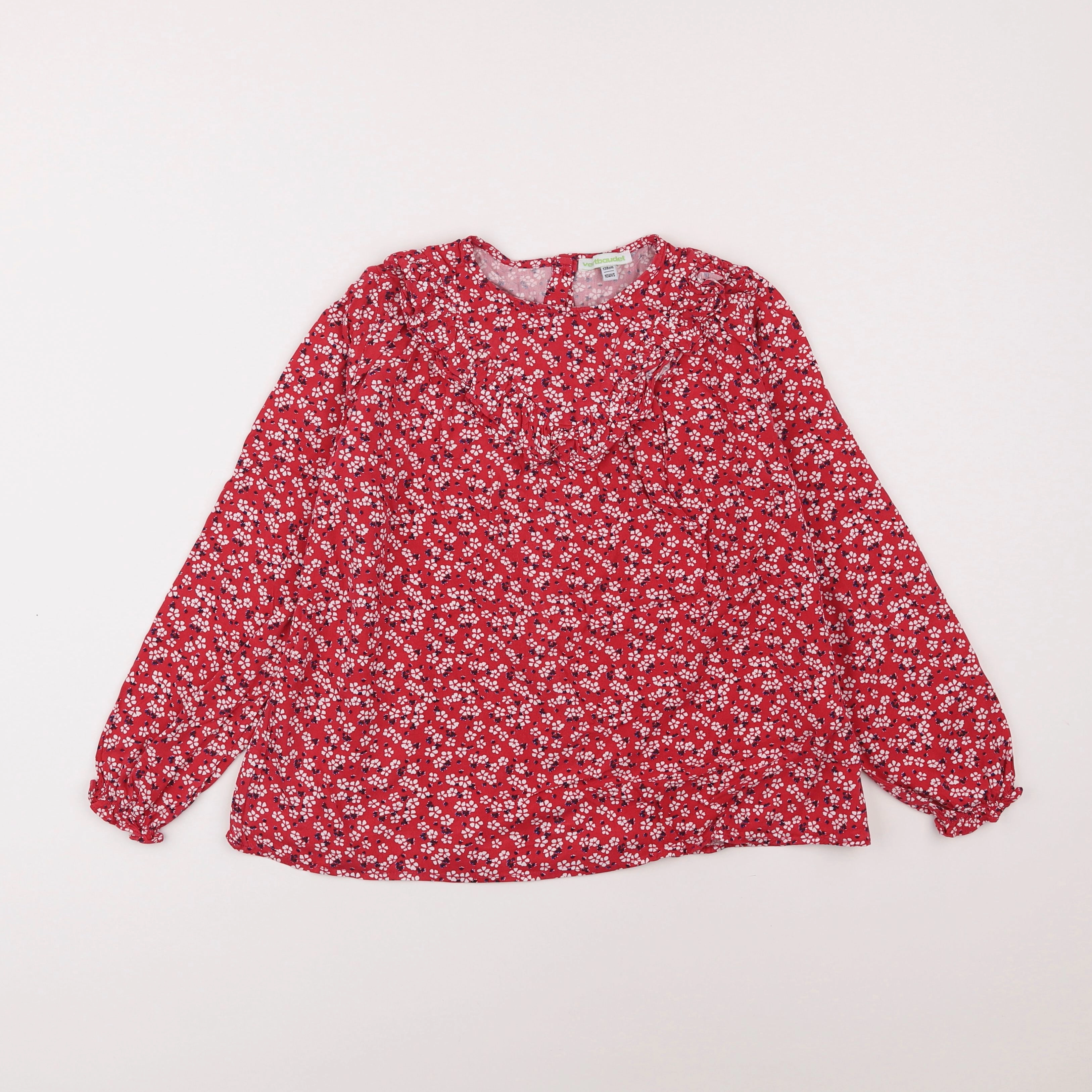 Vertbaudet - blouse rouge - 10 ans