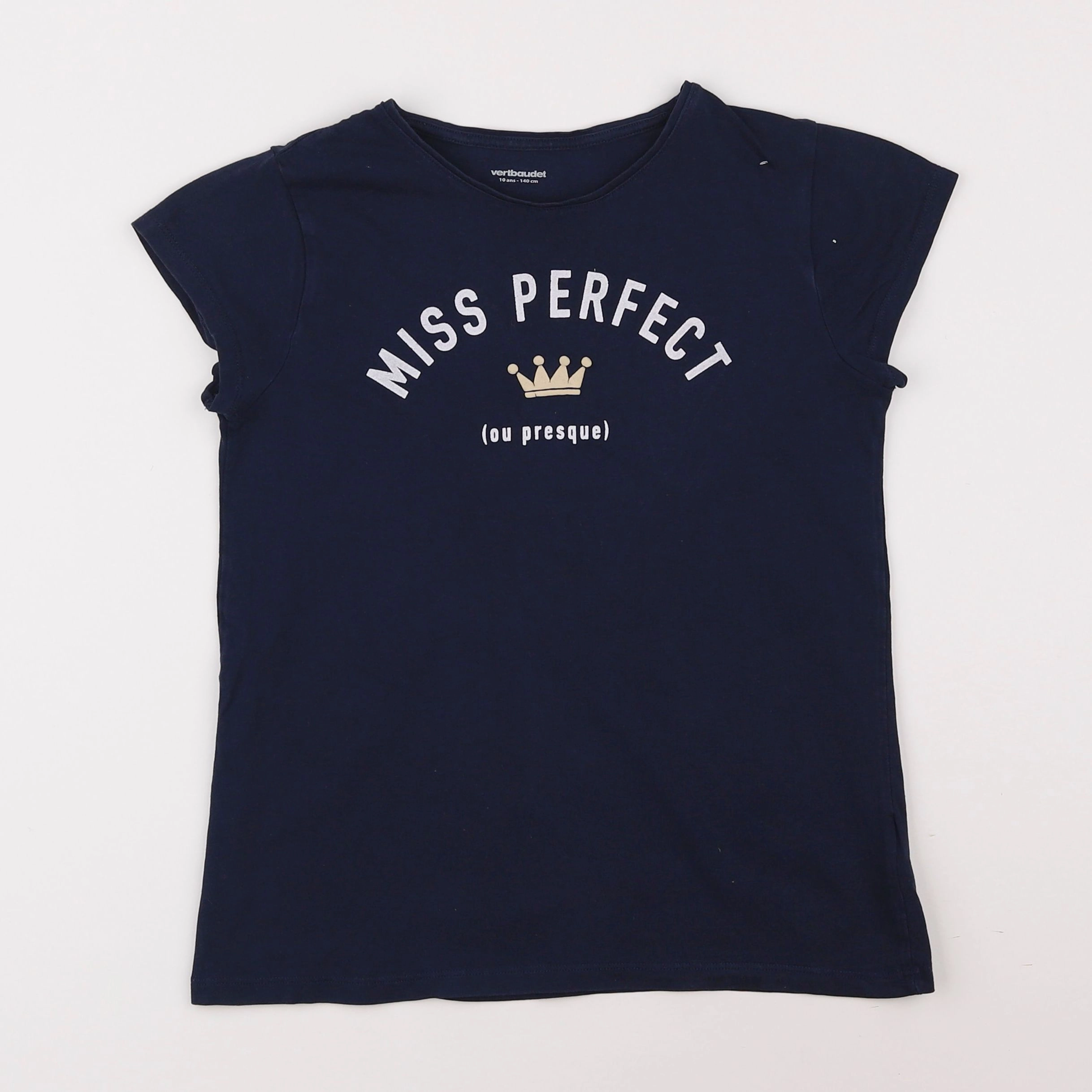 Vertbaudet - tee-shirt bleu - 10 ans