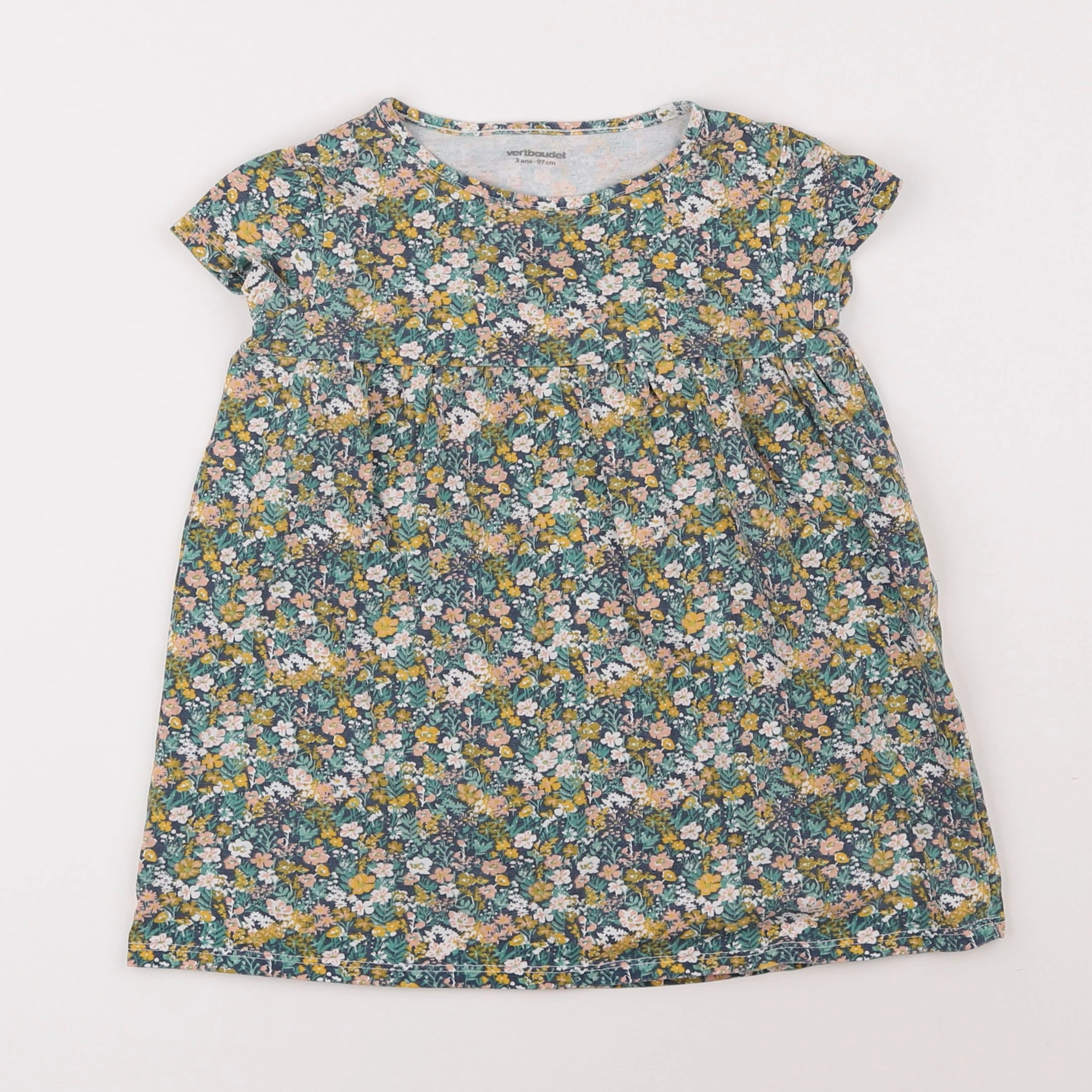 Vertbaudet - robe multicolore - 3 ans