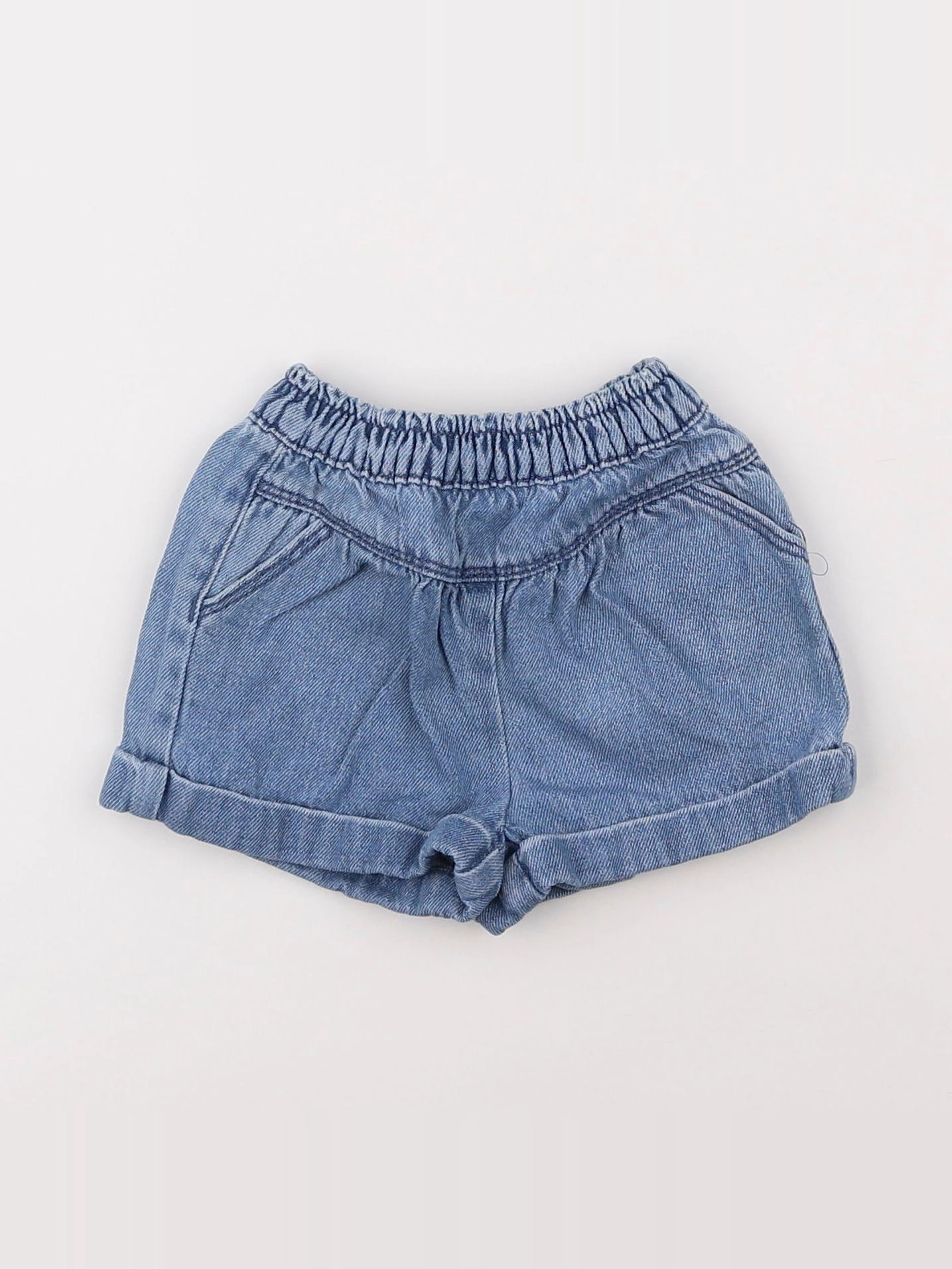 Vertbaudet - short bleu - 6 mois