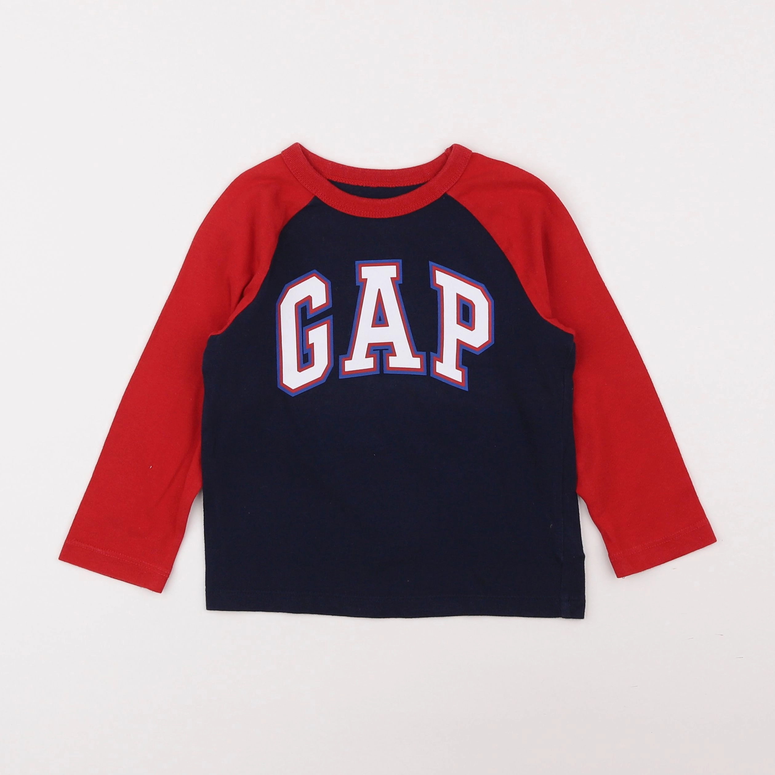 GAP - tee-shirt bleu, rouge - 2 ans