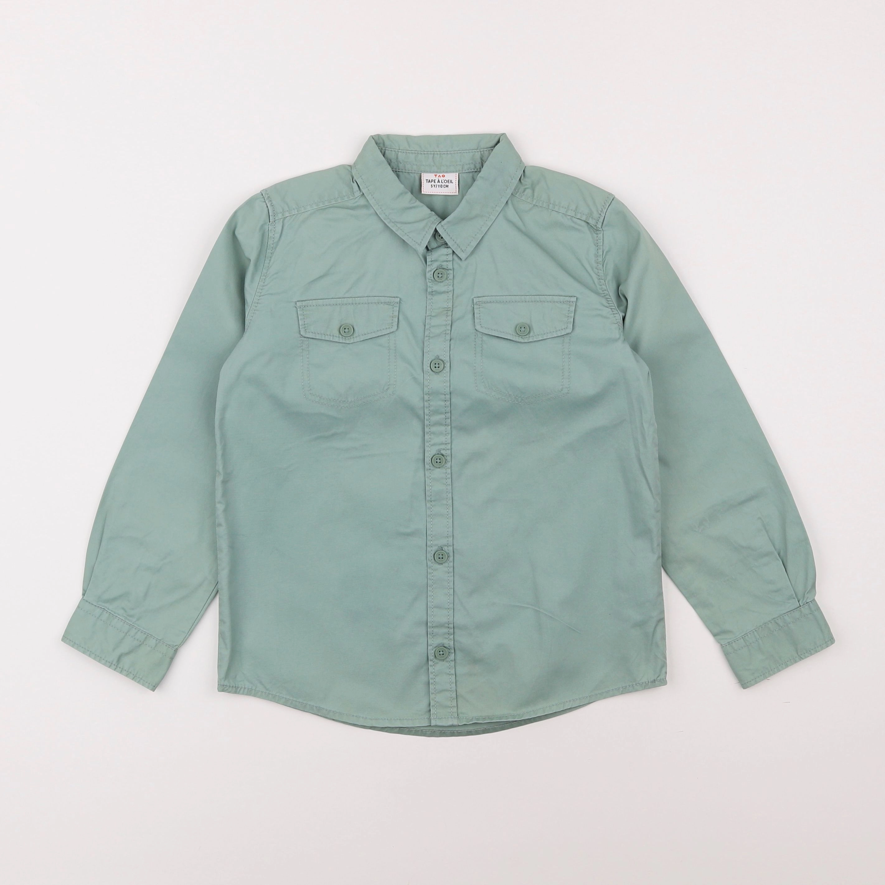 Tape à l'oeil - chemise vert - 5 ans