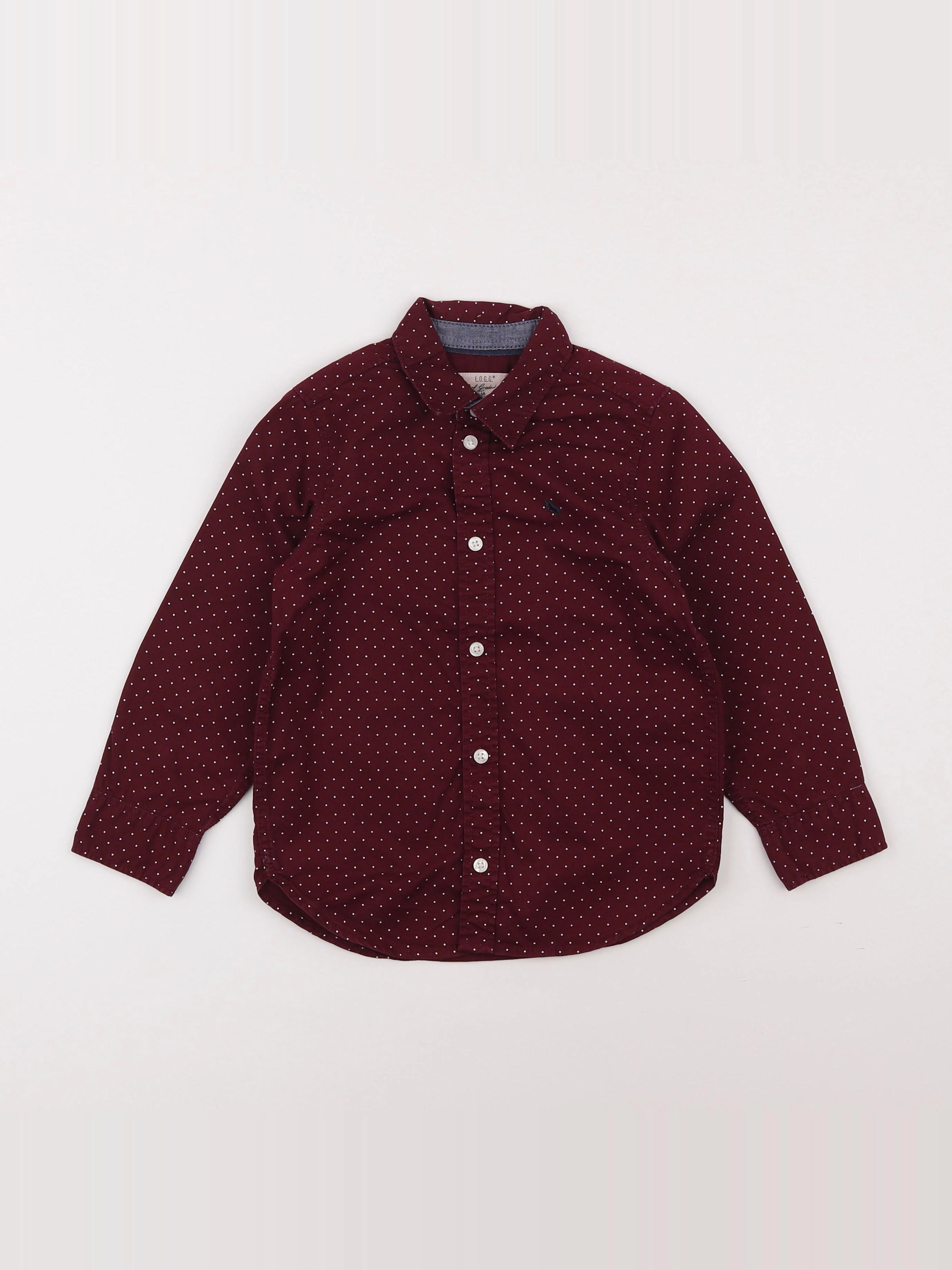 H&M - chemise rouge - 4/5 ans