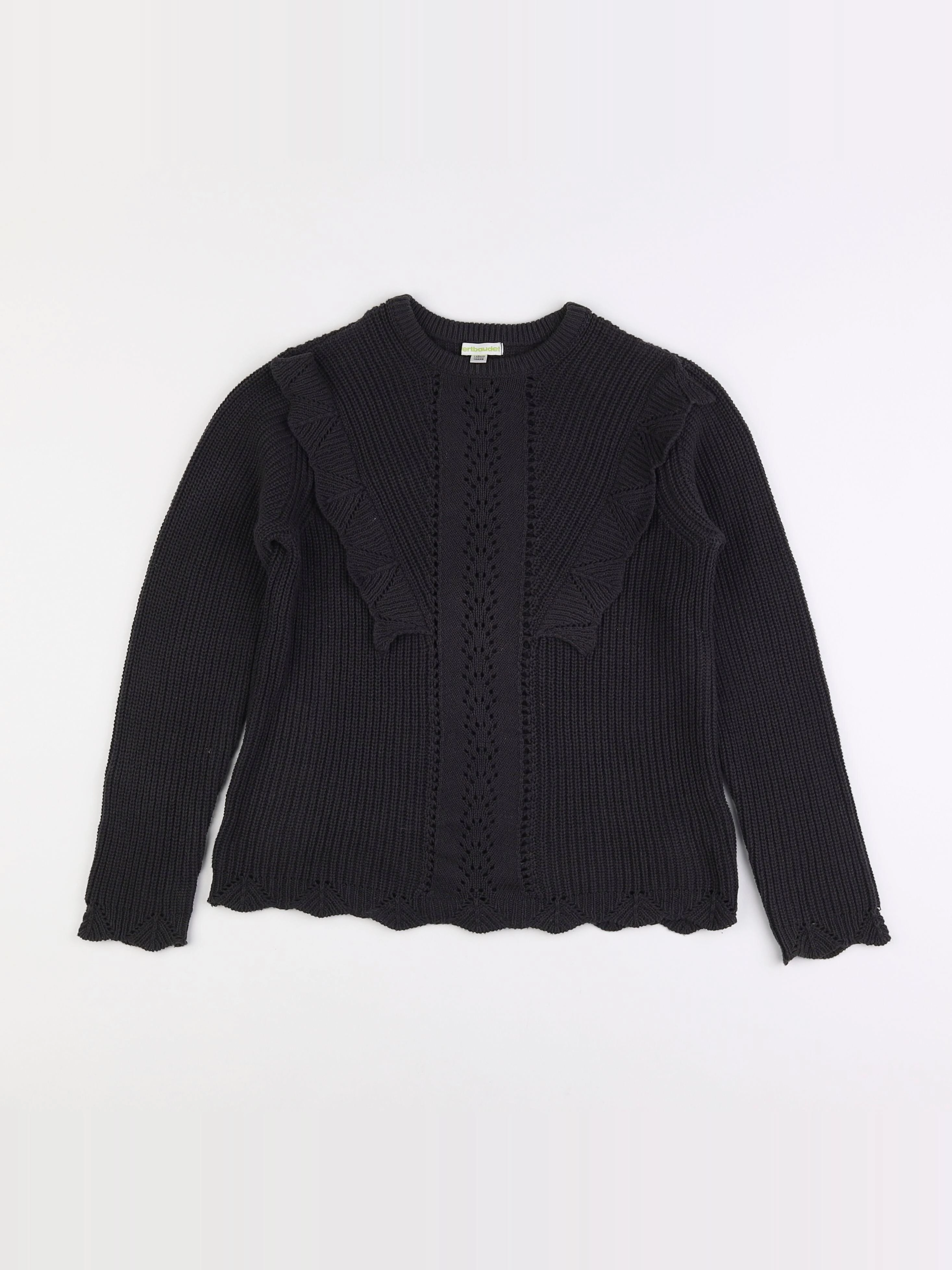Vertbaudet - pull gris - 10 ans