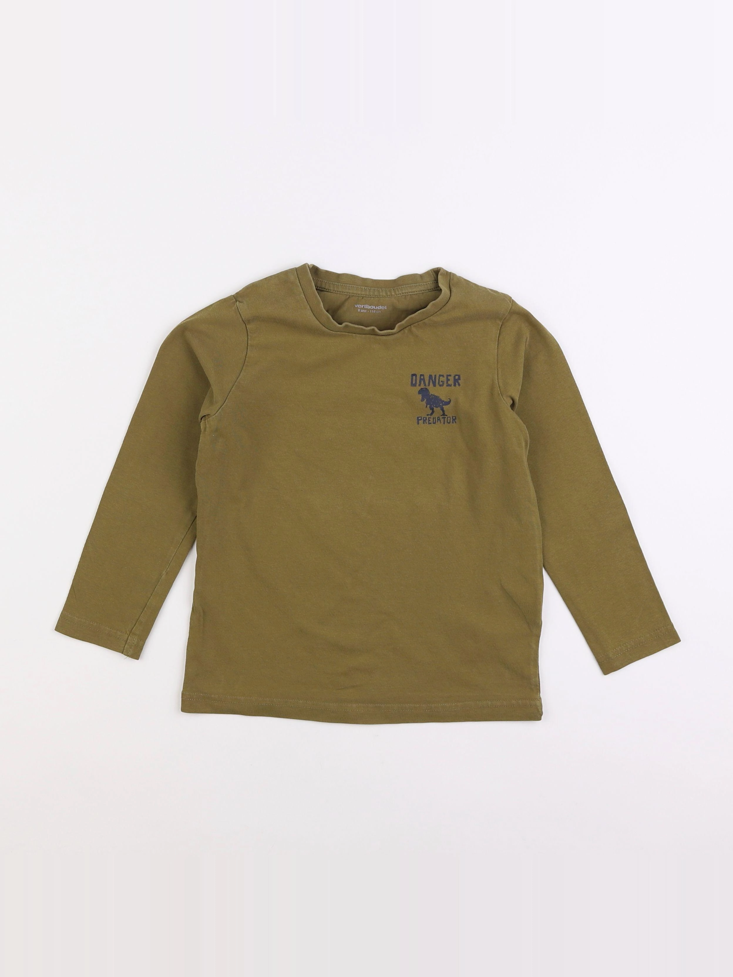 Vertbaudet - tee-shirt vert - 6 ans