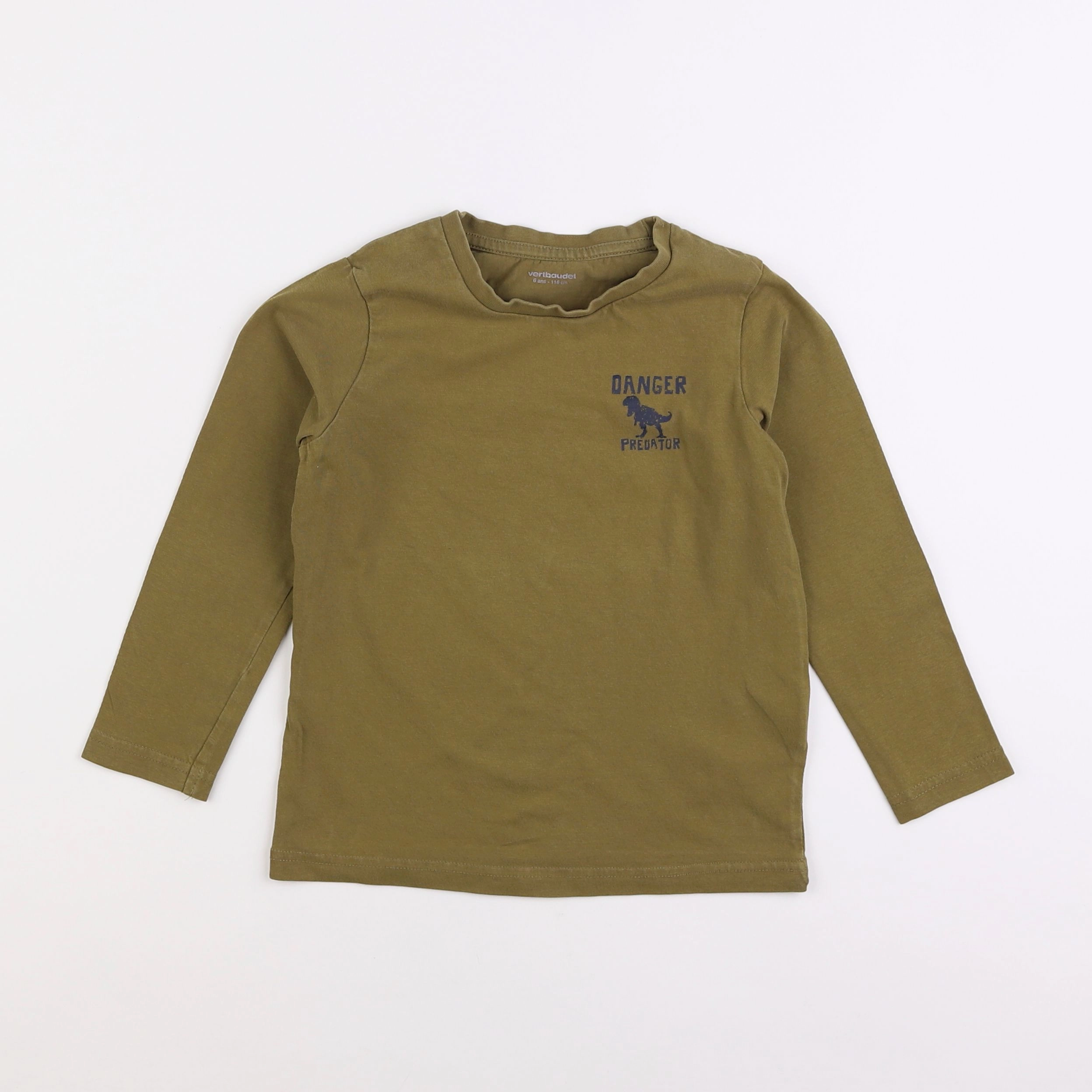 Vertbaudet - tee-shirt vert - 6 ans