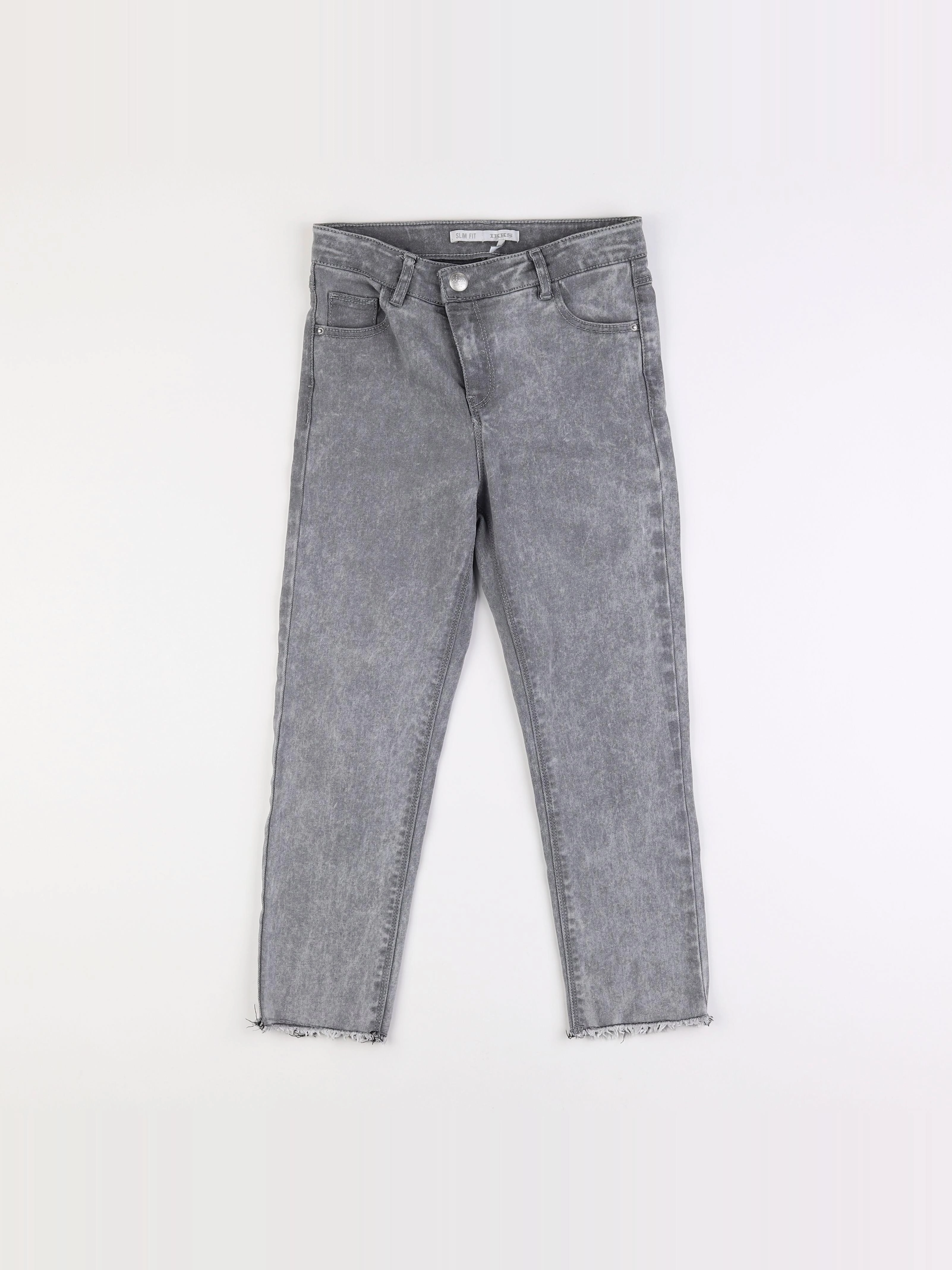 IKKS - jean gris - 10 ans