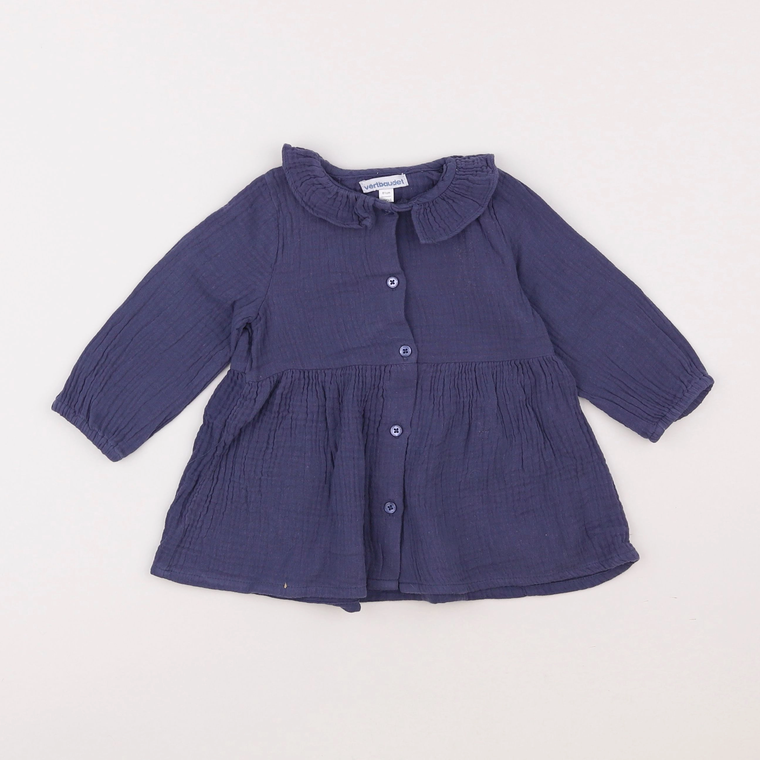 Vertbaudet - robe bleu - 18 mois