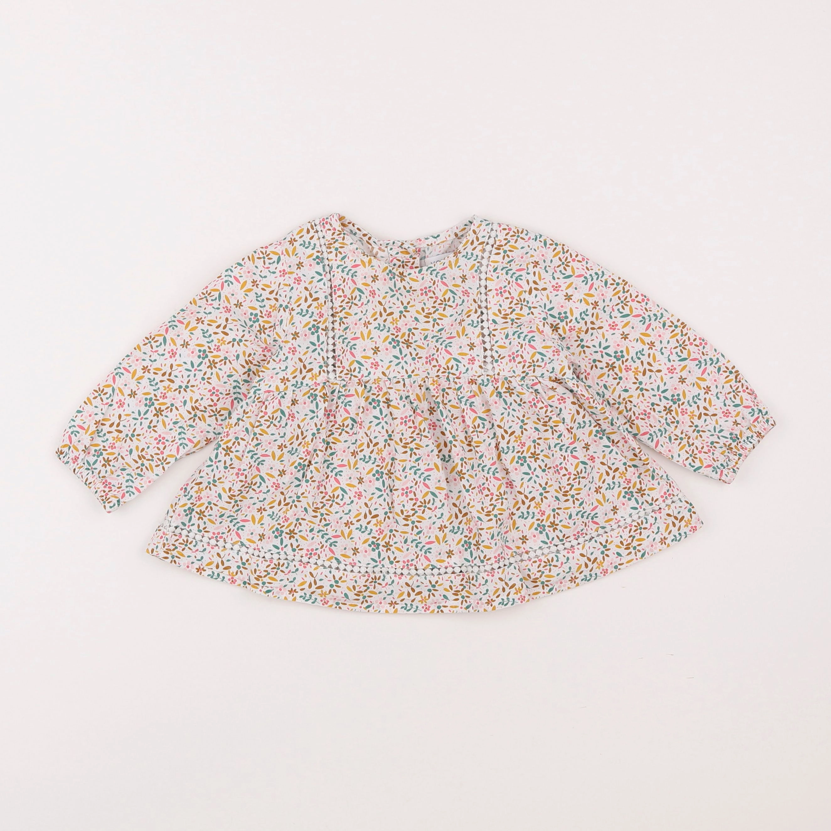 Vertbaudet - blouse multicolore - 12 mois