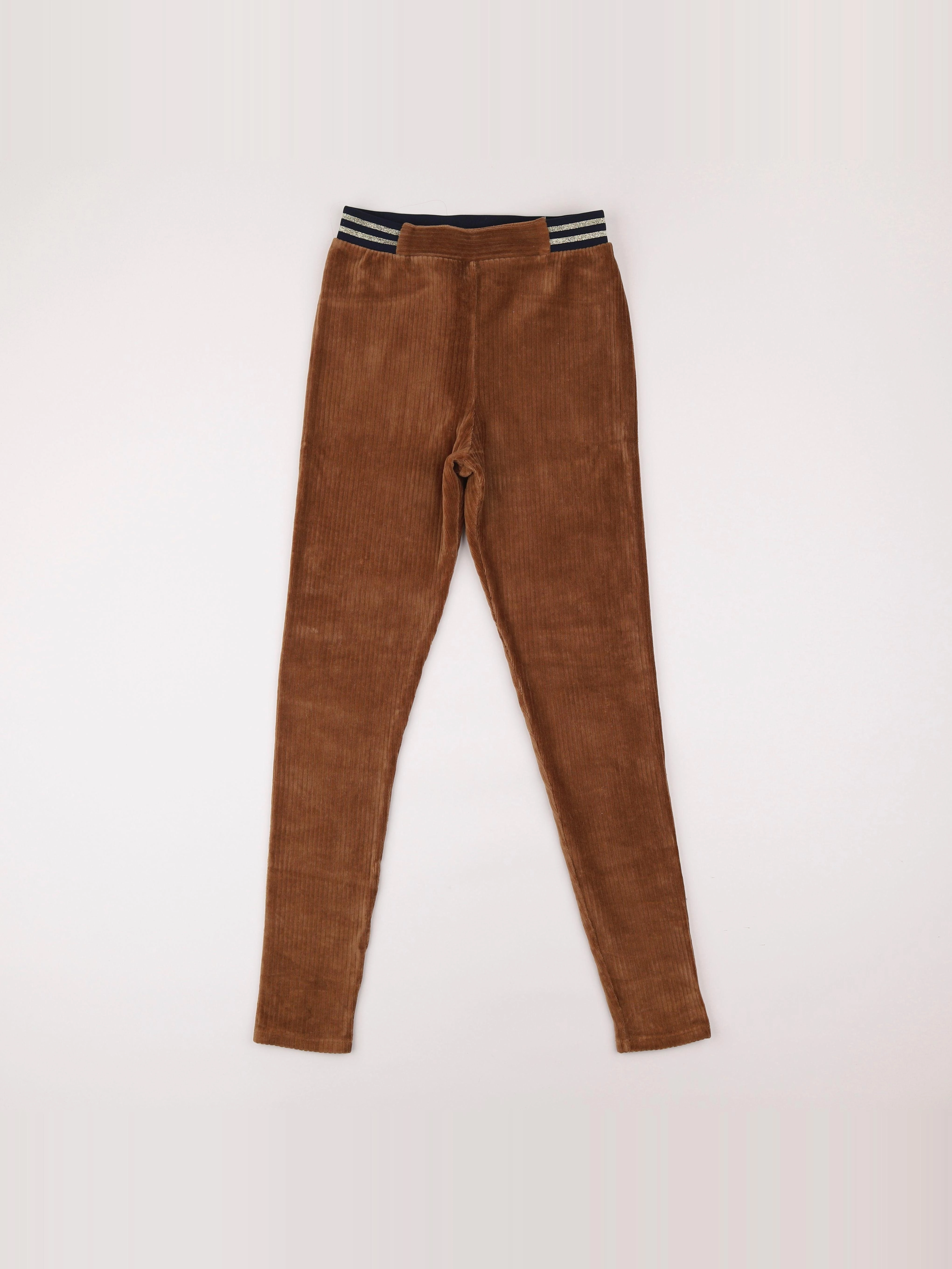 Vertbaudet - jegging marron - 12 ans