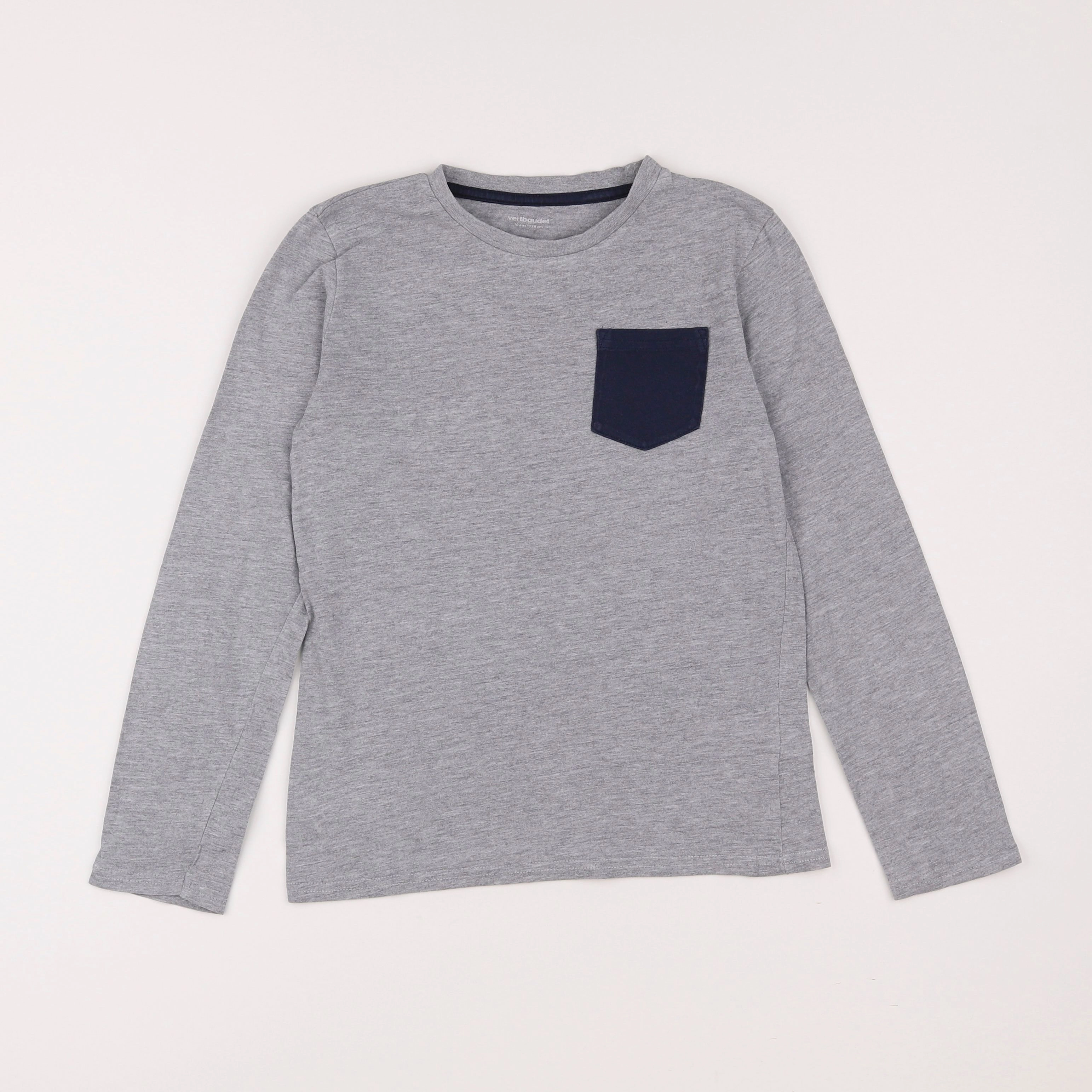 Vertbaudet - tee-shirt gris - 10 ans