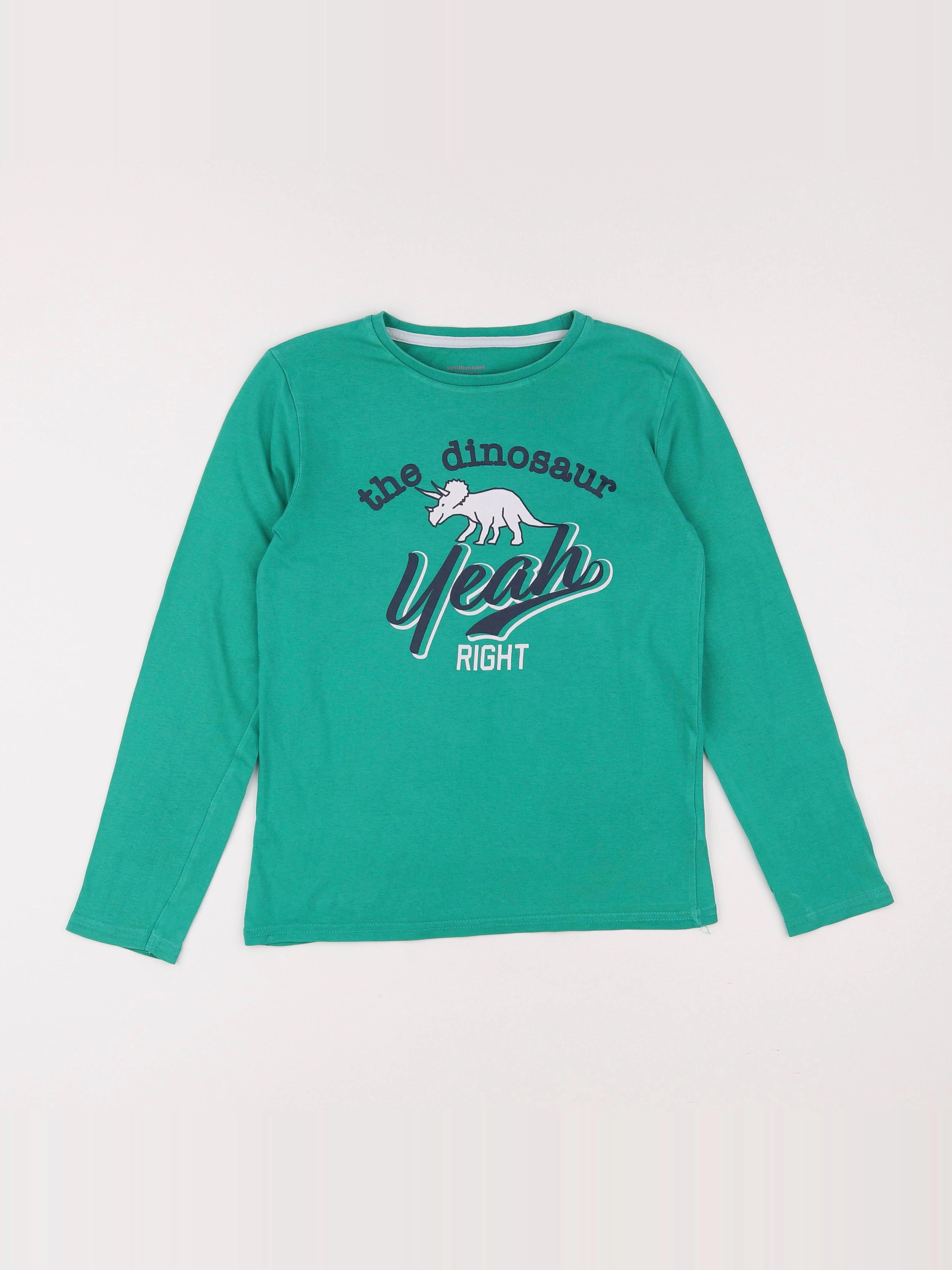 Vertbaudet - tee-shirt vert - 10 ans