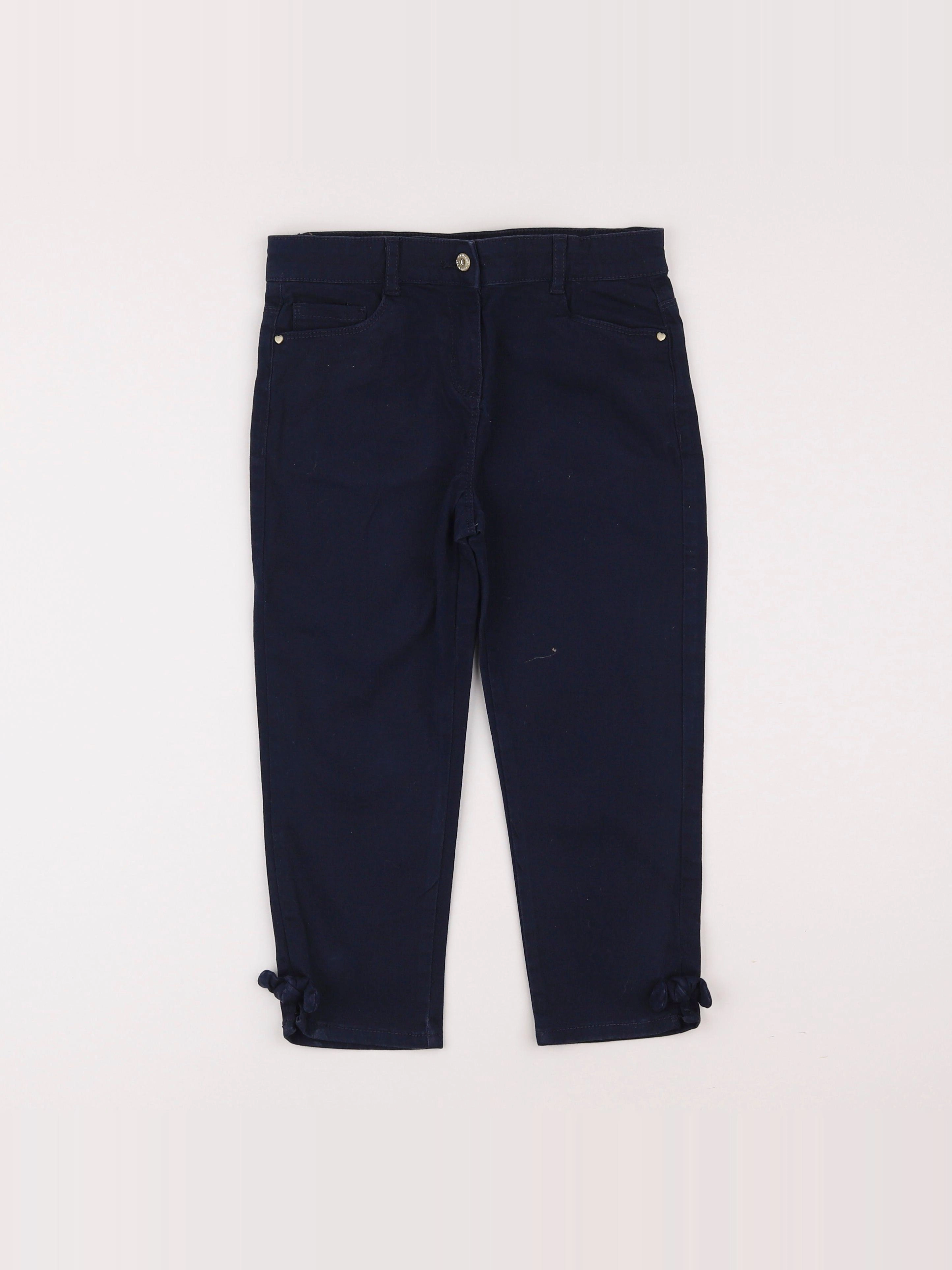 Vertbaudet - pantacourt bleu - 9 ans