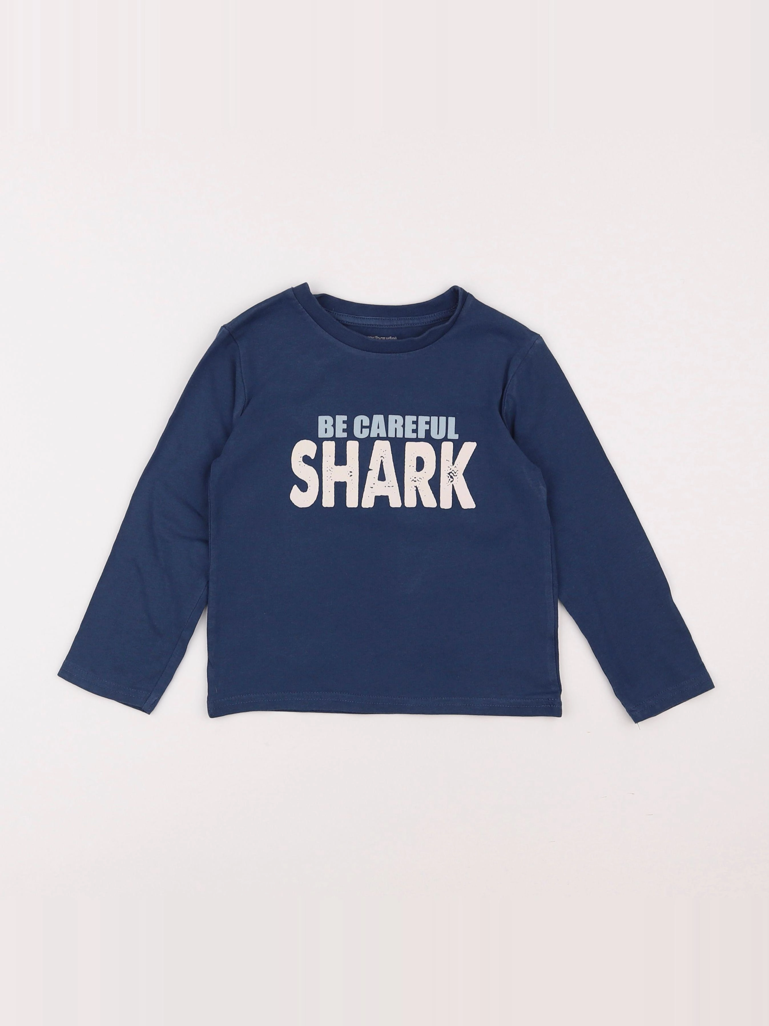 Vertbaudet - tee-shirt bleu - 5 ans