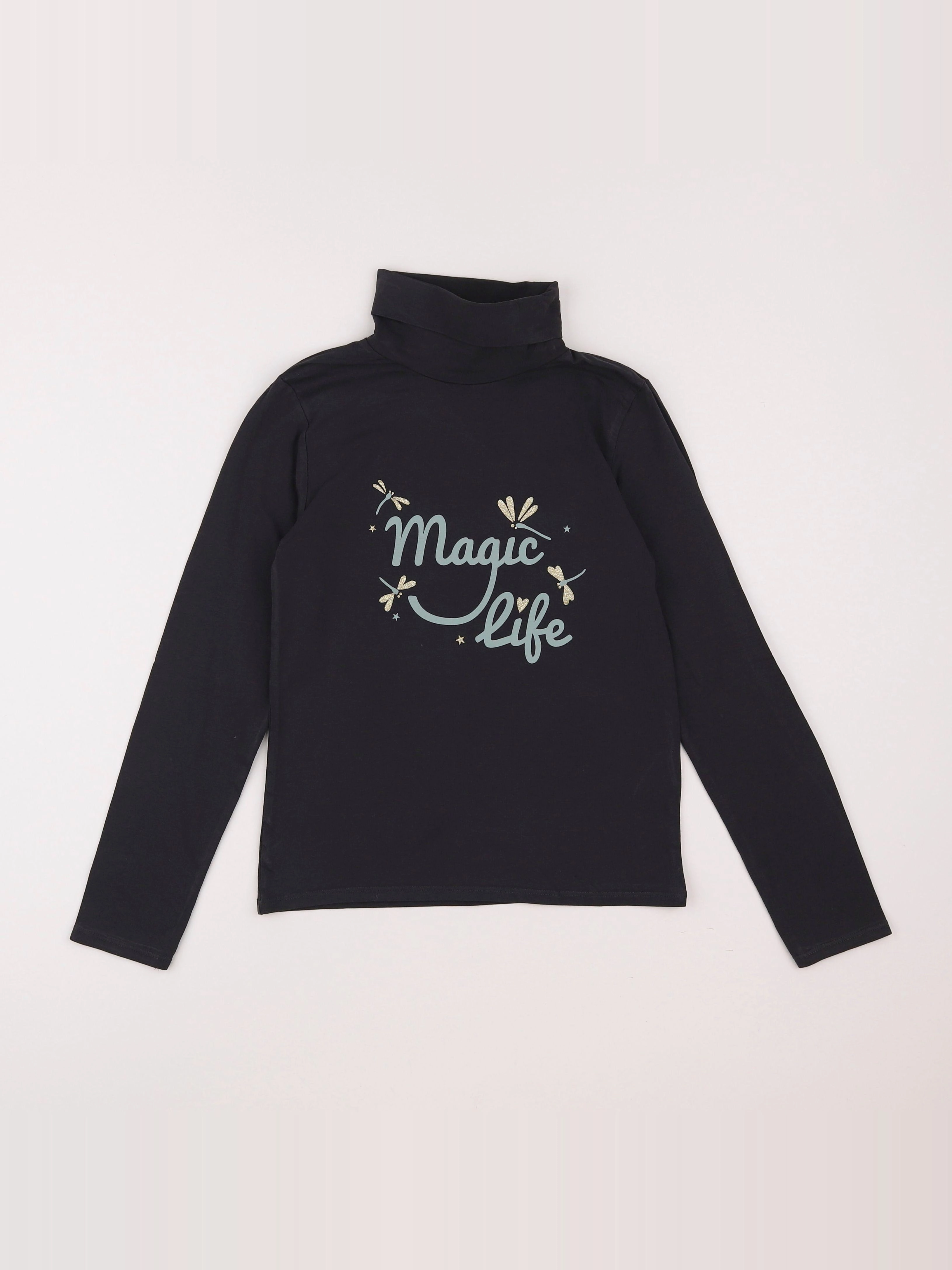 Vertbaudet - sous-pull gris - 10 ans