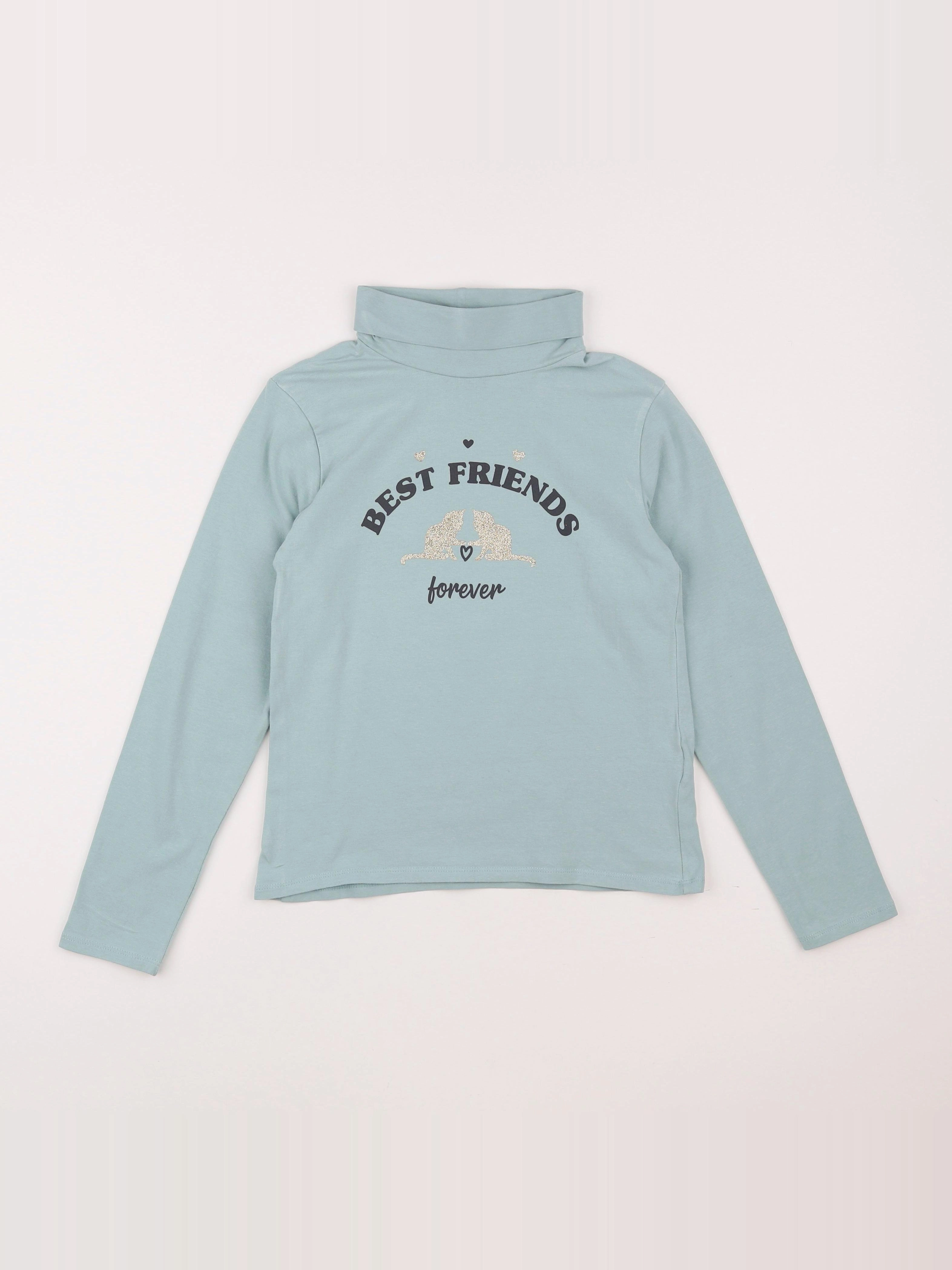 Vertbaudet - sous-pull bleu - 10 ans